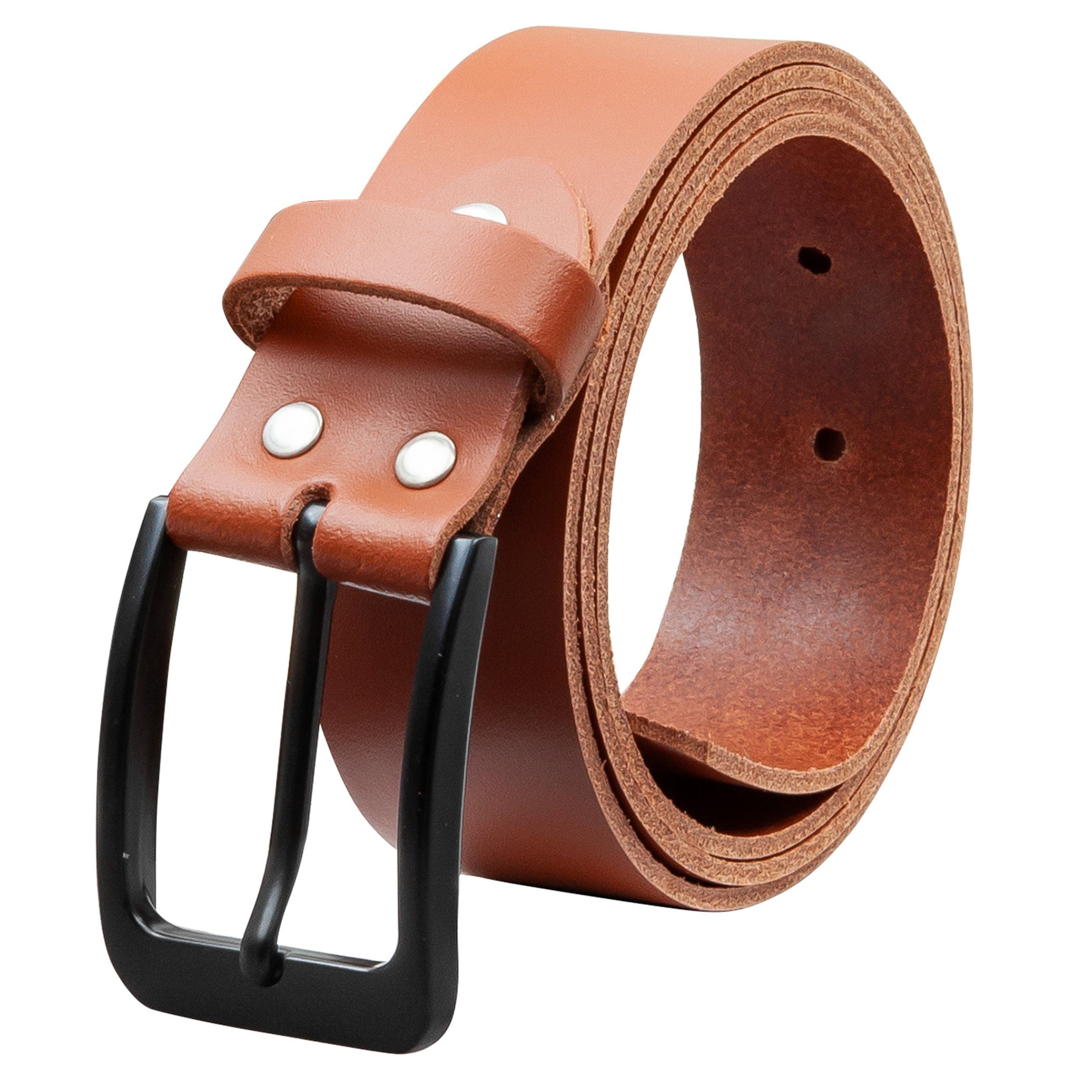 COLOGNEBELT Ledergürtel OM412-SL-Cognac MADE IN GERMANY, Cognac Kürzbar, 10 günstig online kaufen