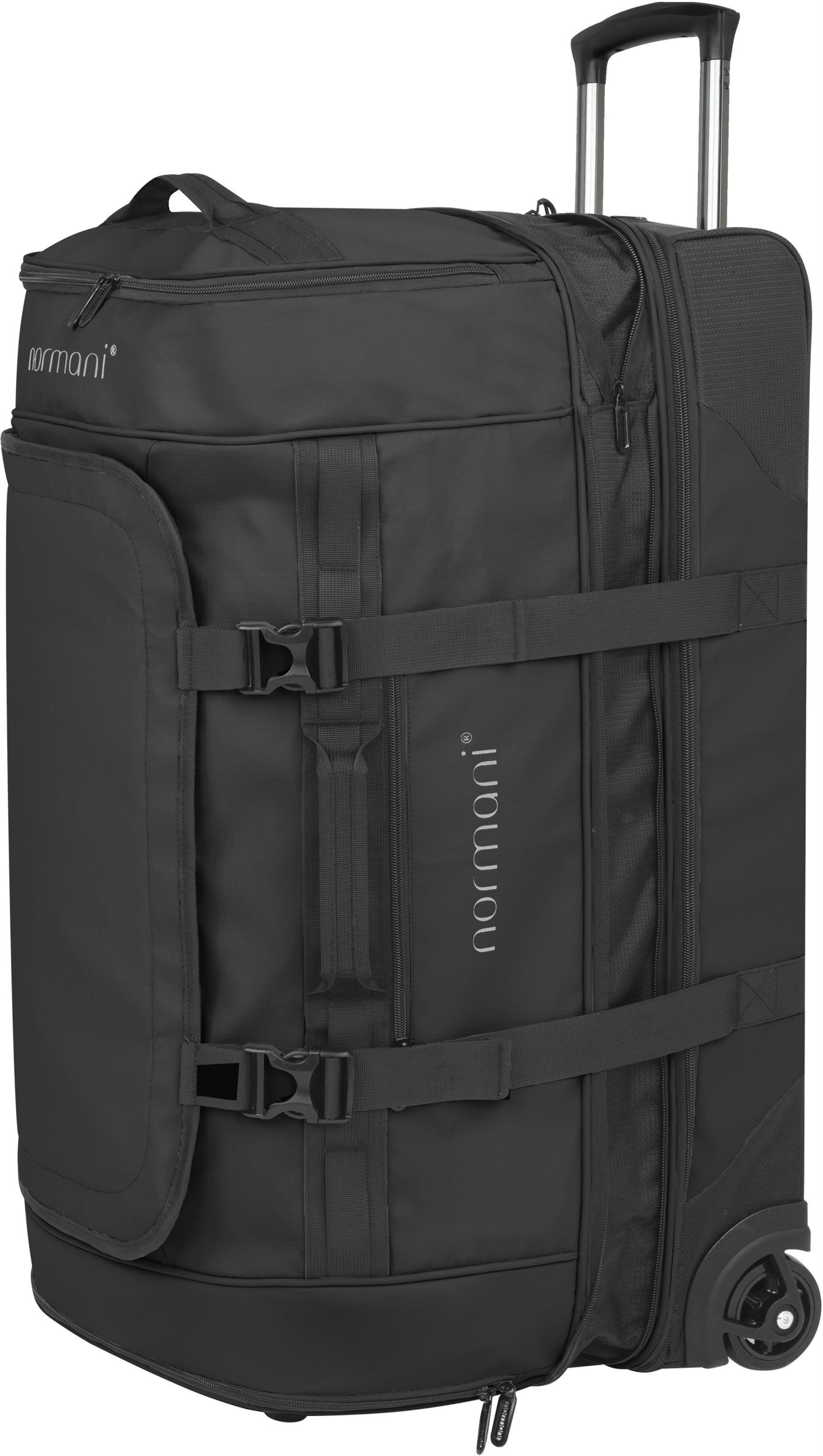 normani Reisetasche Reisetrolley 100-120 L Samara, Reisetasche mit Teleskopgriff erweiterbar von 100 auf 120 Liter