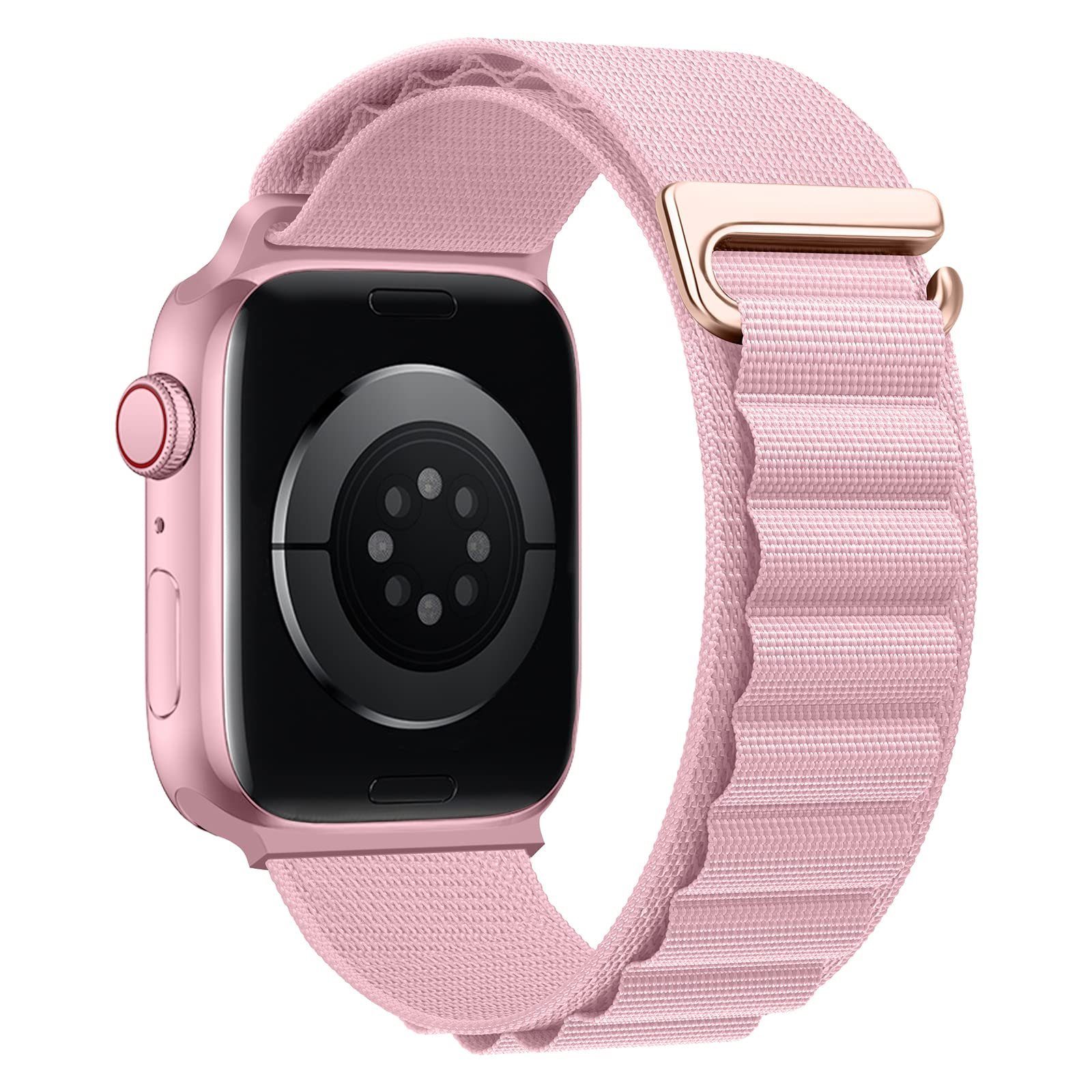Mutoy Apple iWatch Herren, 38mm Watch 41mm für 40mm Rosa Loop 8/7/6/5/4/3/2/1/Ultra/SE Armband für Smartwatch-Armband Alpine mit Kompatibel Uhrenarmbänder Damen