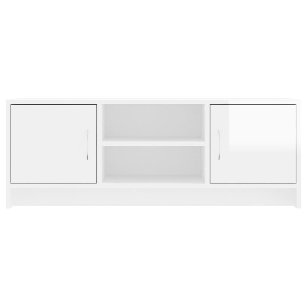 Hochglanz-Weiß TV-Schrank cm furnicato 102x30x37,5 Holzwerkstoff