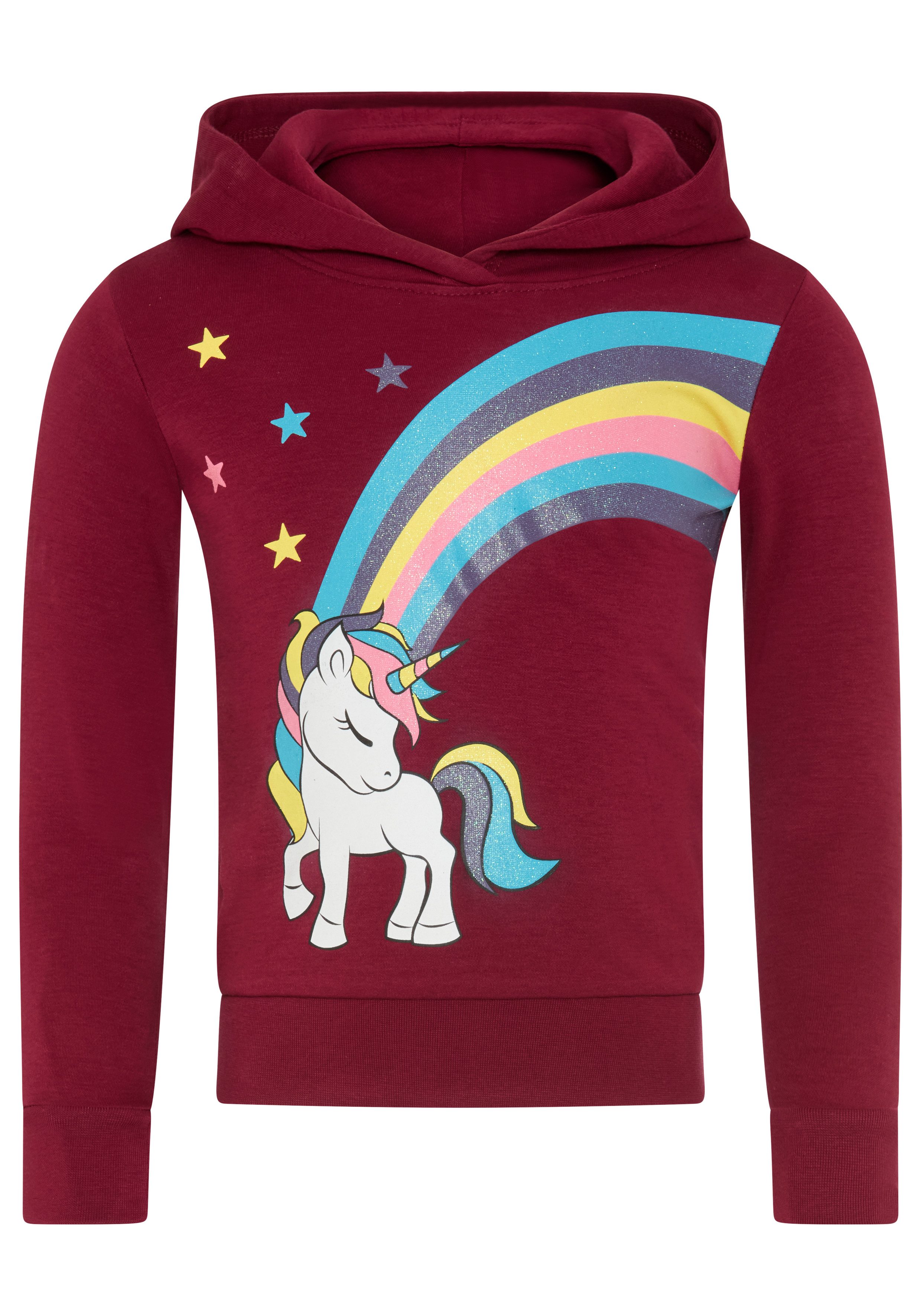 KIDSWORLD Langarmshirt mit EINHORN Regenbogen Einhorn-Druck, Langarm, Basic-Passform, aus Baumwolle – Bild 5 von 5