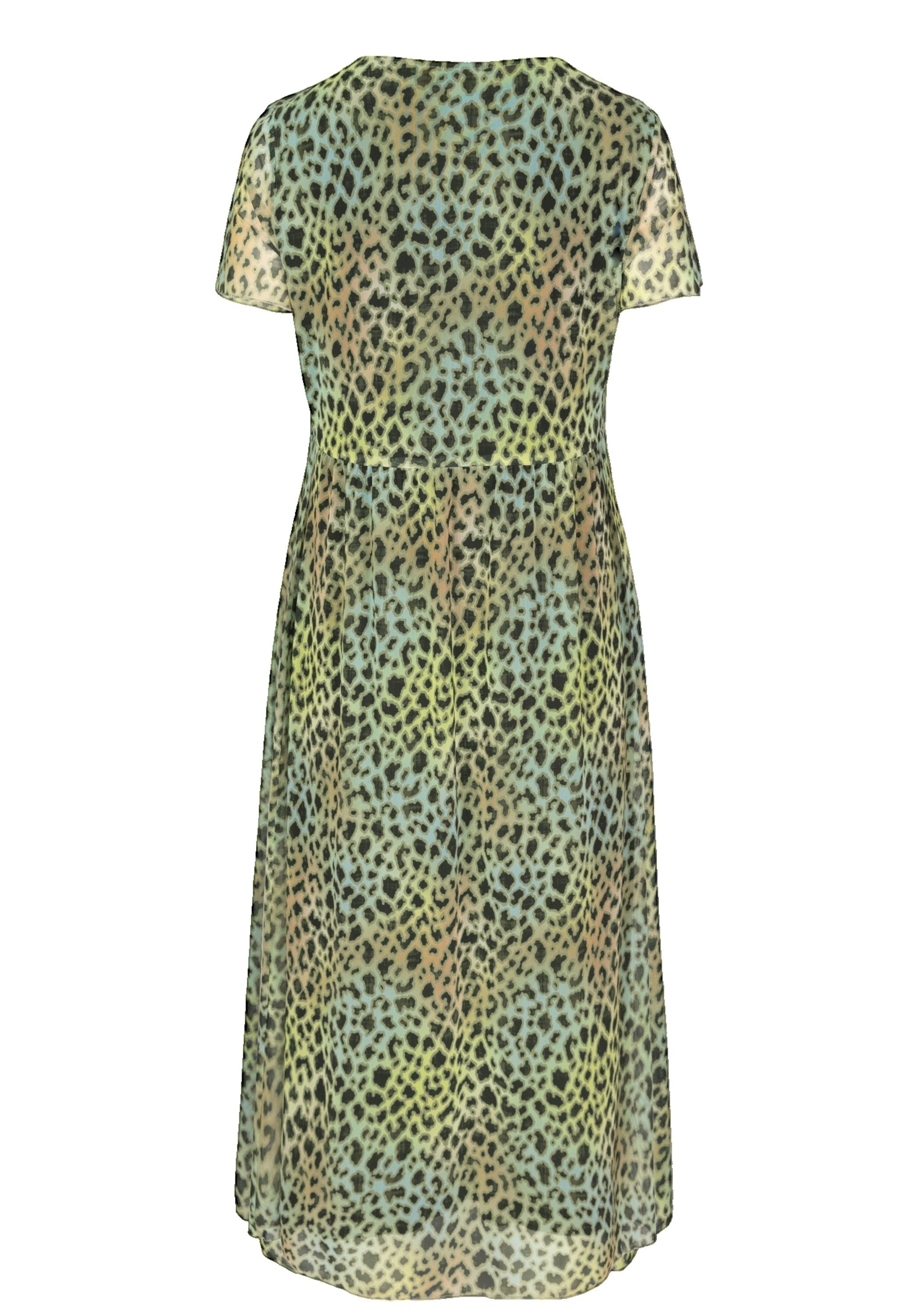 bianca Druckkleid ADRIANA in Animal-Print und cooler Trendfarbe