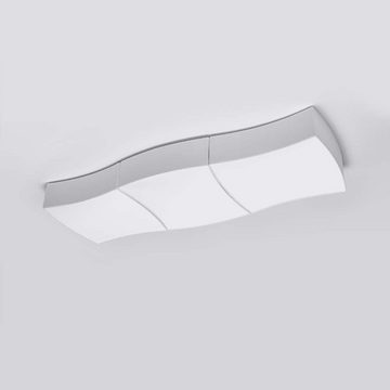 etc-shop Deckenstrahler, Leuchtmittel nicht inklusive, Deckenleuchte Deckenlampe PVC Weiß L 106 cm Wohnzimmerleuchte