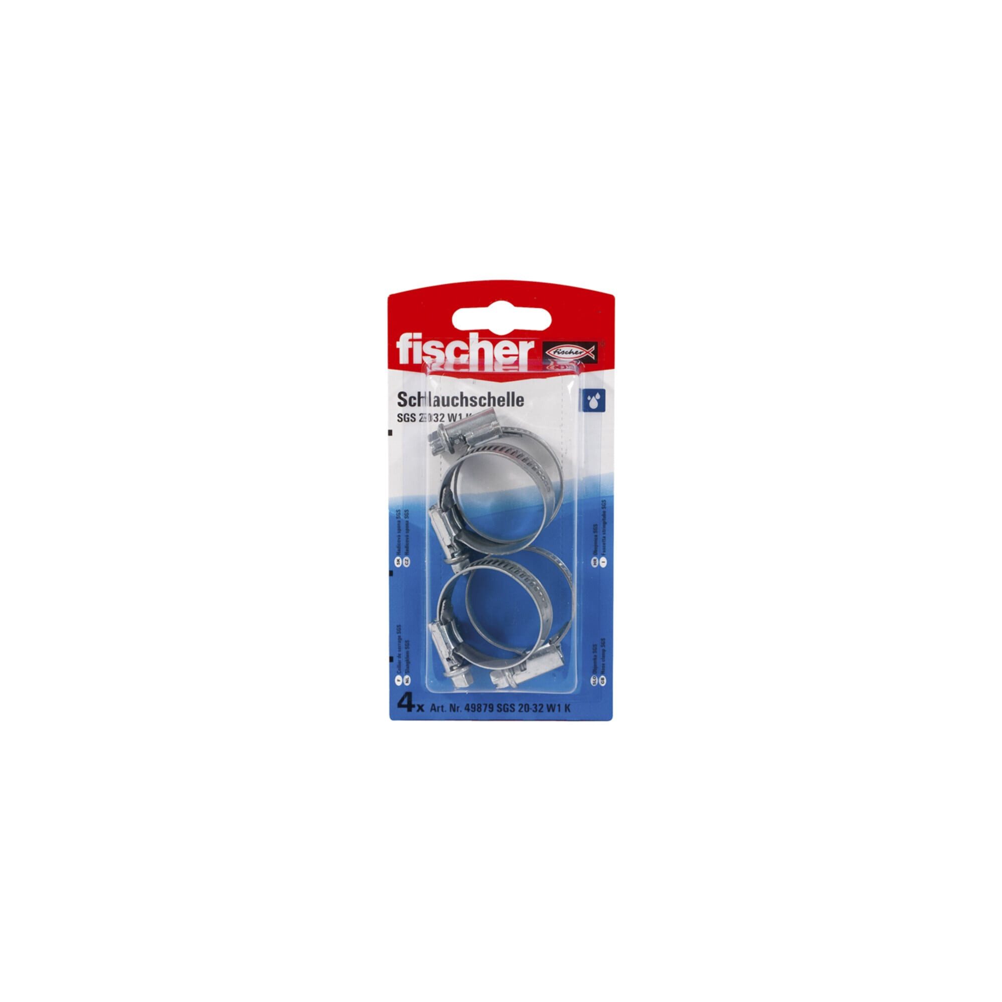 fischer Schlauch fischer Schlauchschelle SGS 20 - 32 W1 K SB-SaMo 5 Stk