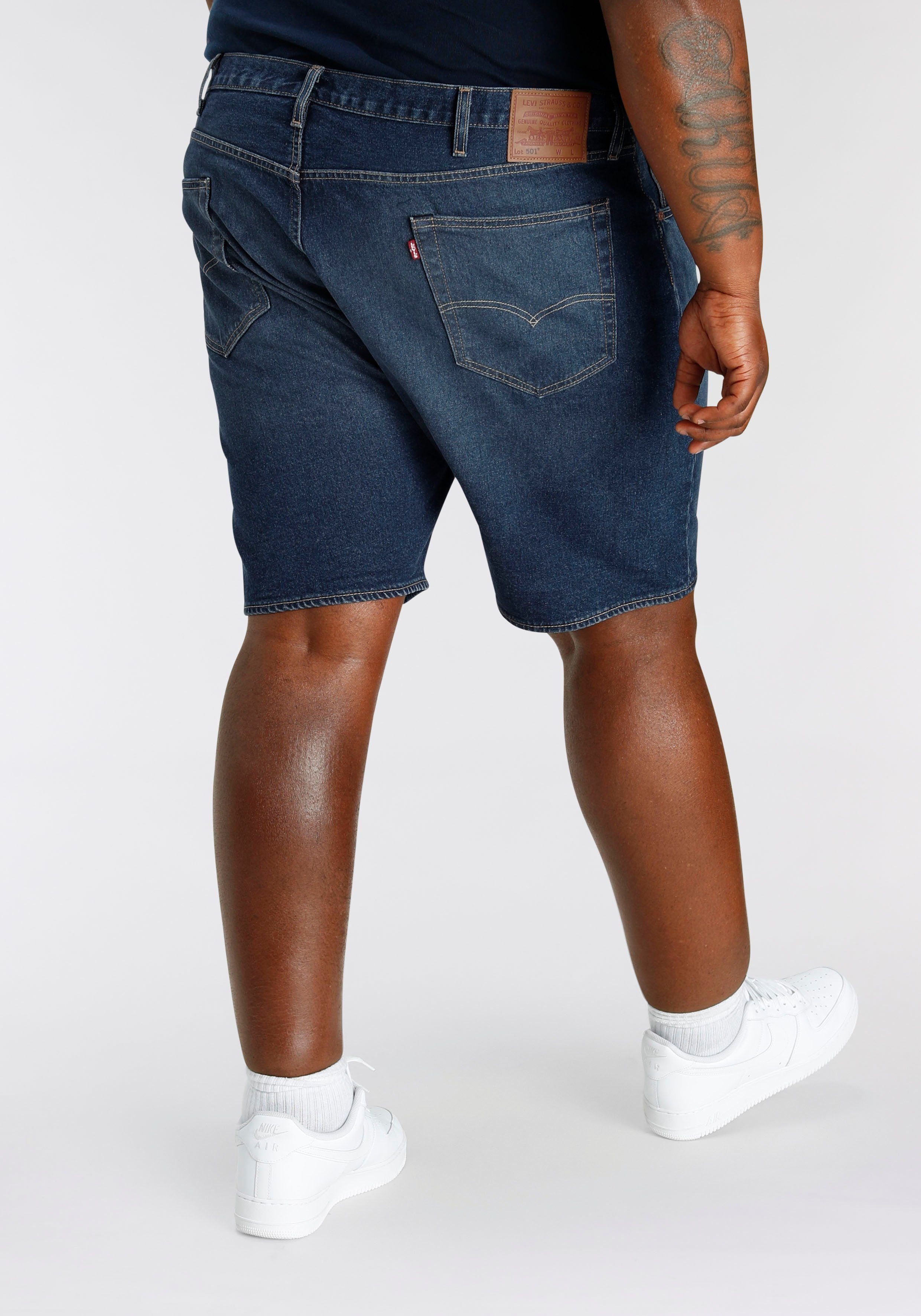 blue Plus Levi's® SHORTS HEMMED denim mit Jeansbermudas 501 dark Stretchanteil