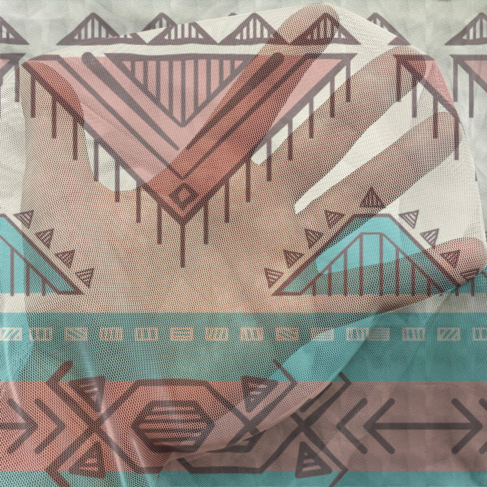 Drapierung Stammes schiere Style Aztec für Hochzeit Gardine Party Art Abakuhaus, Panels, 2