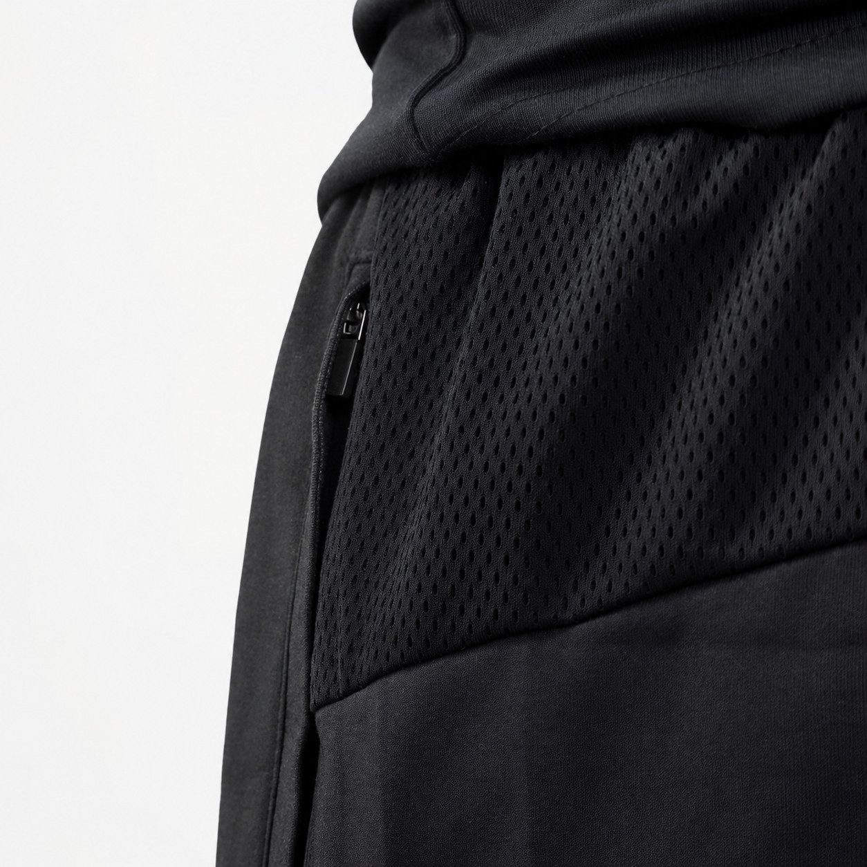 Kemes Laufhose Herren Sporthose Hose kurze Shorts (Packung, 1 Stück) Hosentaschen mit Reißverschluss