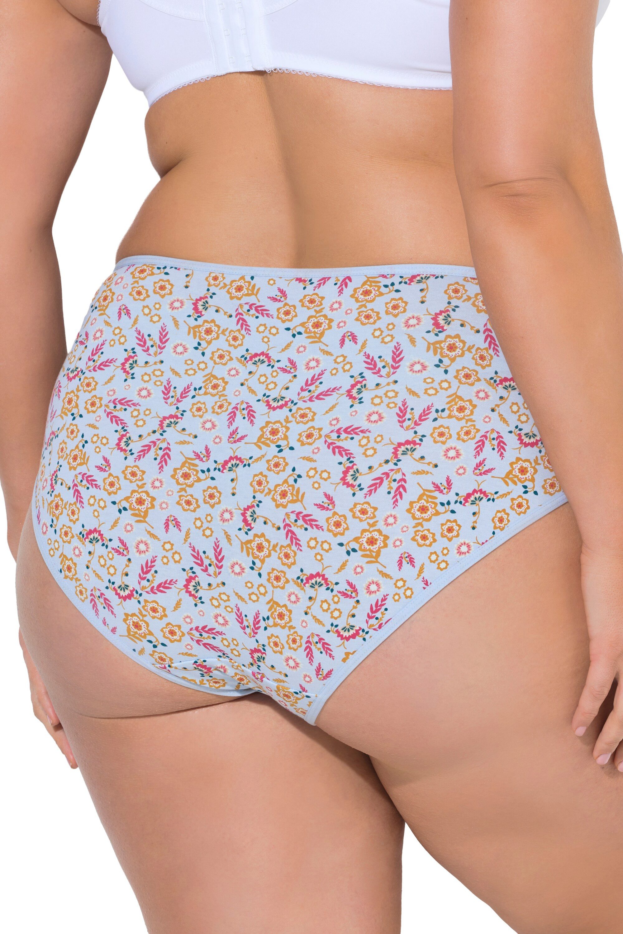 Ulla Popken Midislip Midislips 5er-Pack Minimal-Muster