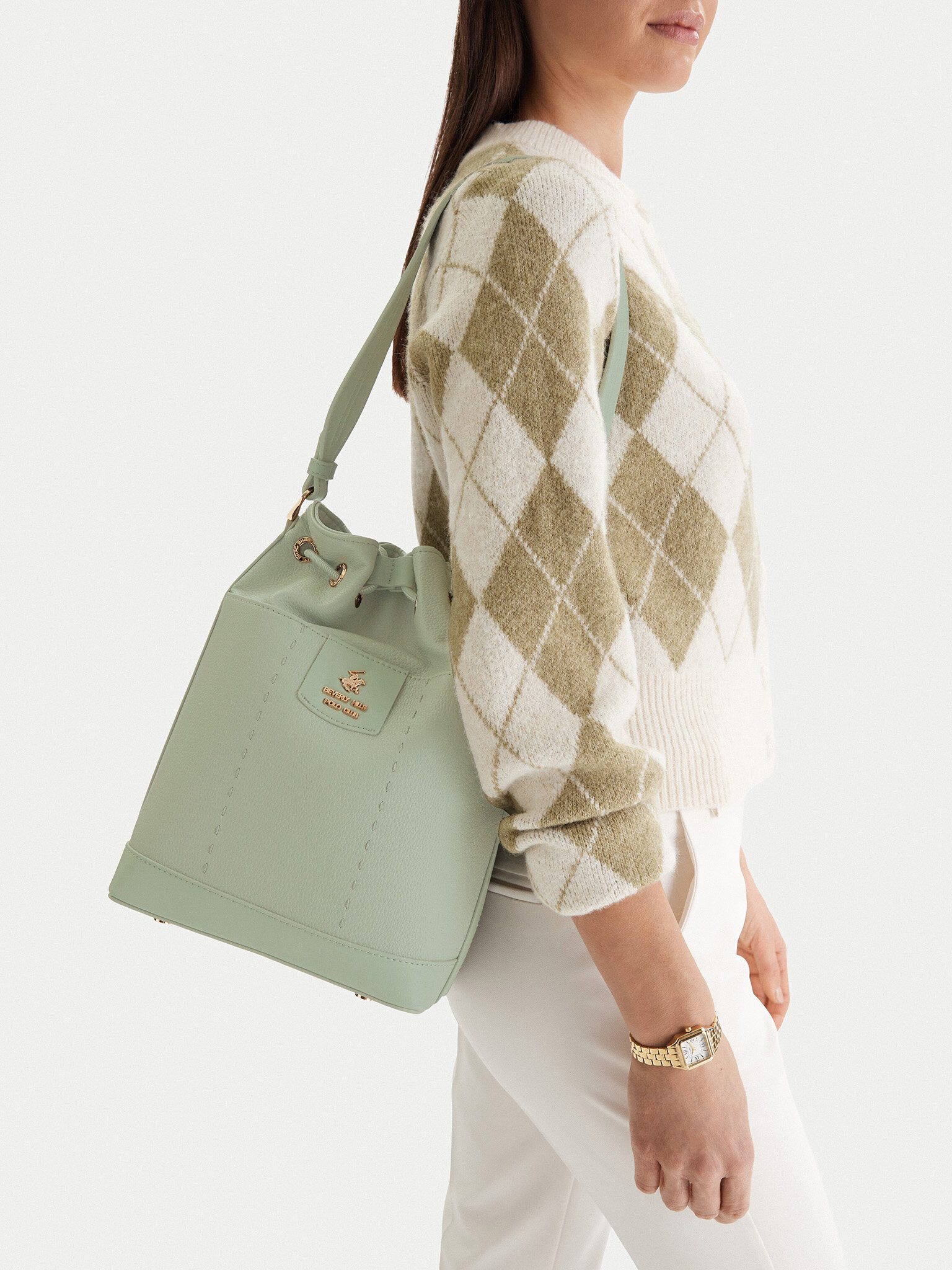BEVERLY HILLS POLO CLUB Handtasche Beverly Hills Polo Club Damenhandtasche Grün BEVERLY HILLS POLO CLUB-C