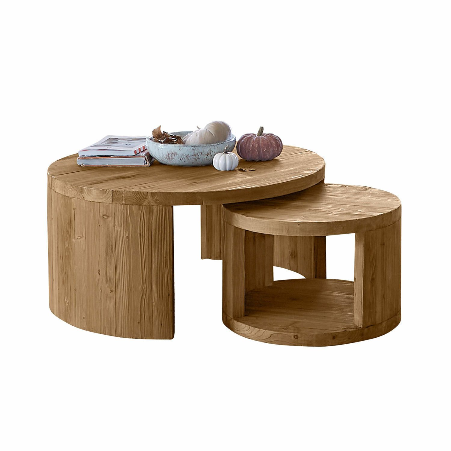 Mirabeau Couchtisch Couchtisch 2er Set Torivine braun