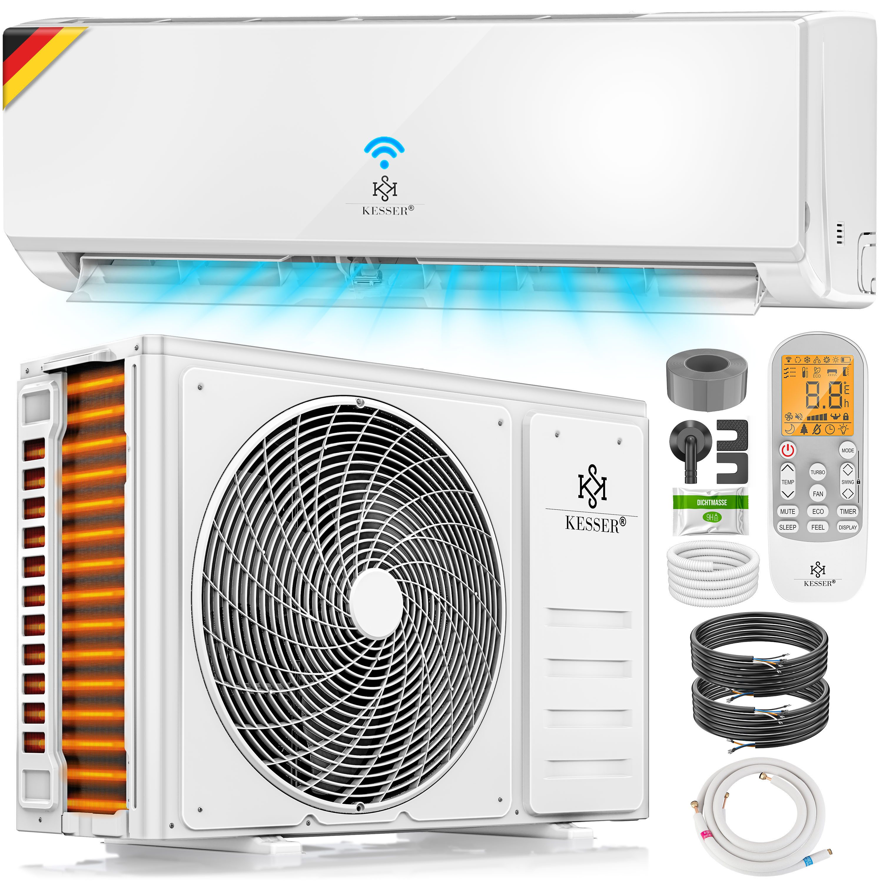 KESSER Split-Klimagerät Klimaanlage Set Split - günstig online kaufen