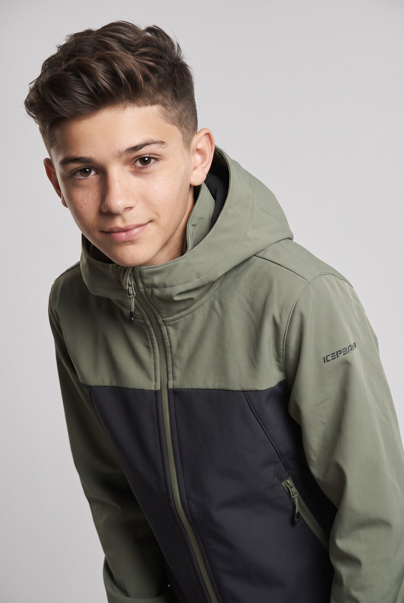 Icepeak Softshelljacke ICEPEAK KONAN JR Reißverschlusstaschen, atmungsaktiv, winddicht, wasserabweisend