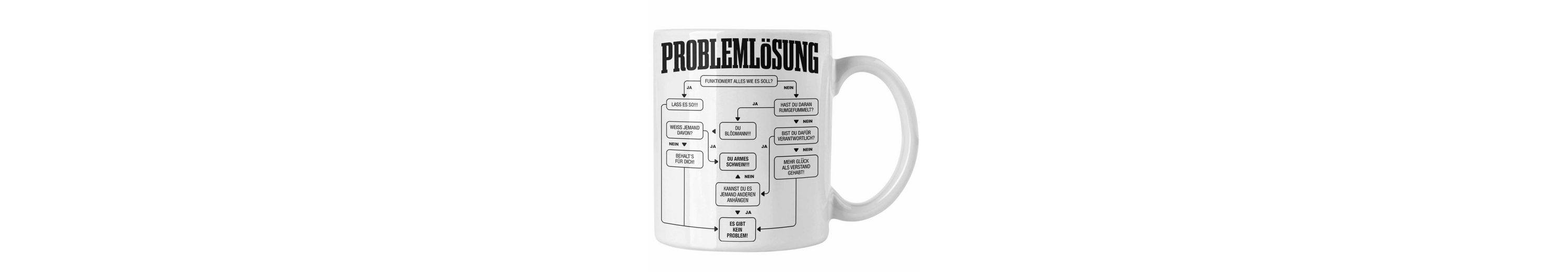 Trendation Tasse »Trendation Problemlösung Tasse Geschenk für Männer