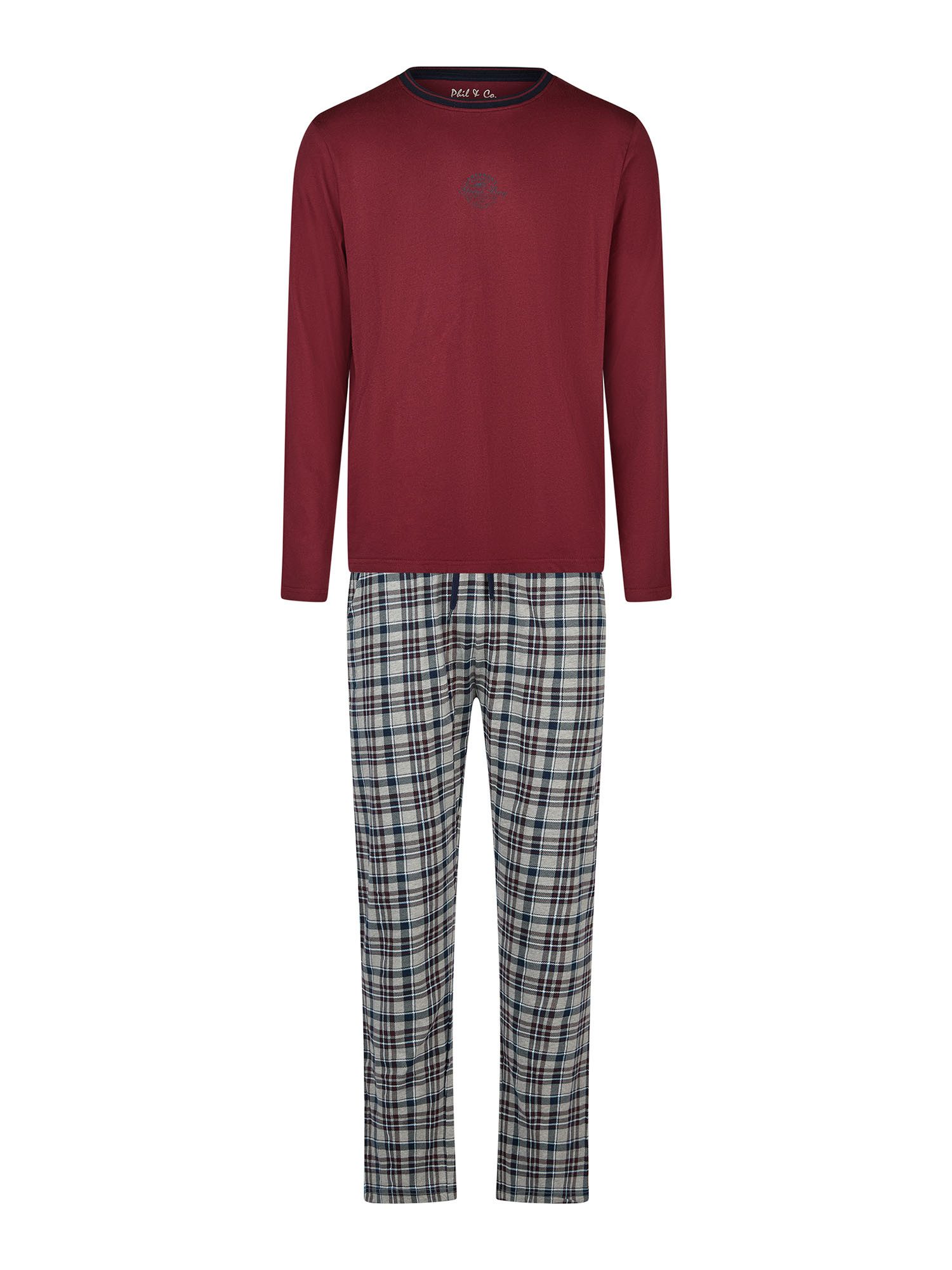 Phil & Co. Pyjama Great Bay (2 tlg) Schlafanzug, Pyjama Set, Nachtwäsche