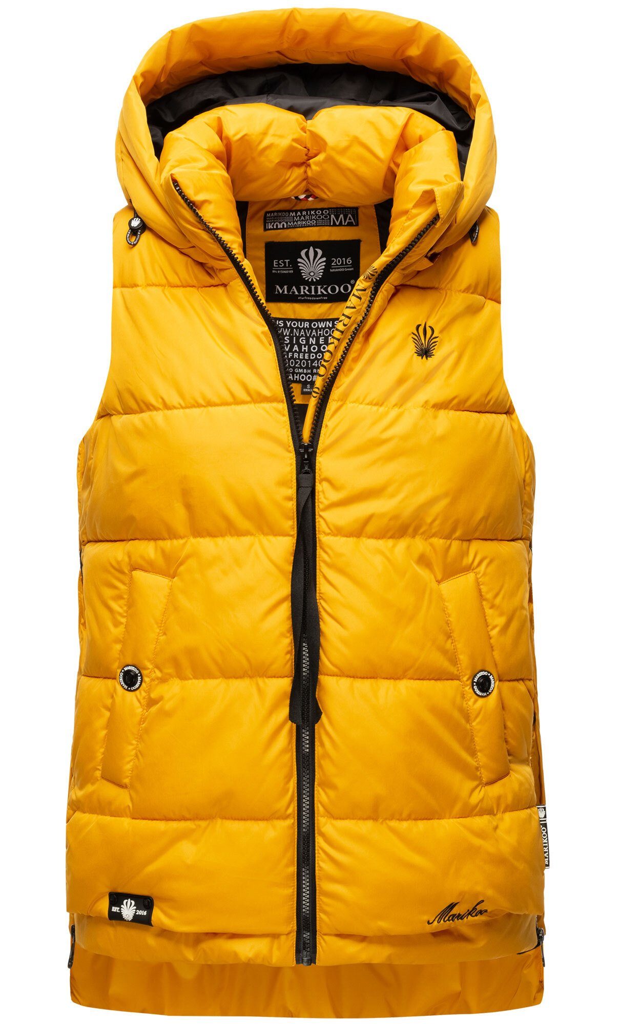 MARIKOO Damen Warme Winter Steppweste Mit Kapuze Za Produktbild-Vorschau 11