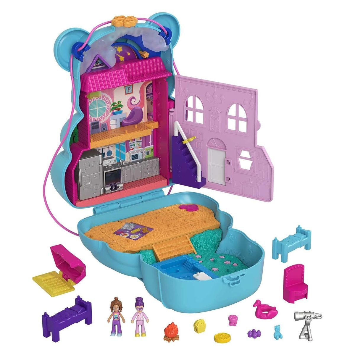 Mattel® Spielwelt Mattel HGC39 - Polly Pocket - Teddybär Handtaschen-Spielset