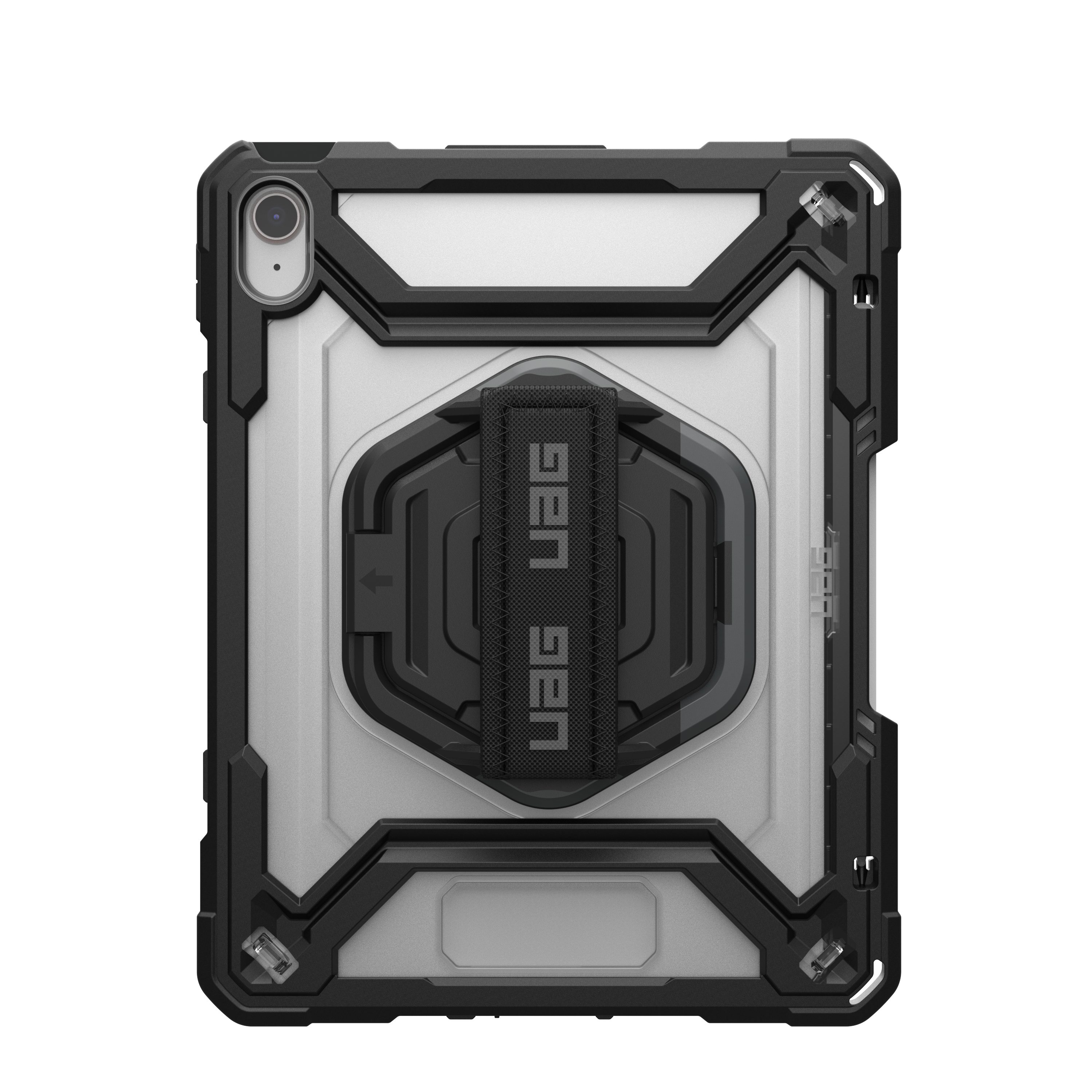 Urban Armor Gear Tablet-Hülle Plasma H&K Screen Protection Case 10,9", 360 Grad drehbare Handschlaufe, Inkl. Displayschutzfolie, Apple Pencil