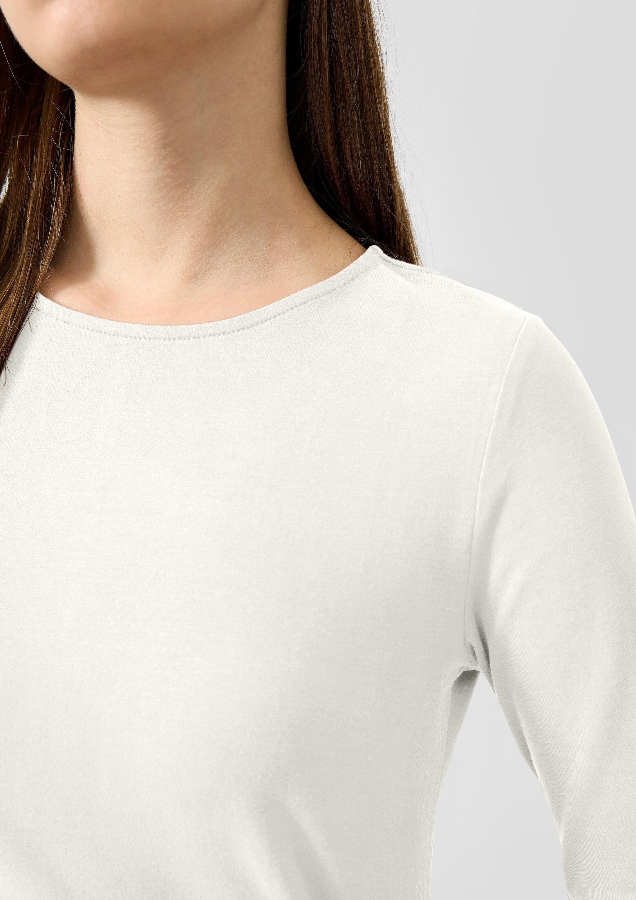 QS Langarmshirt T-Shirt Softes Longsleeve aus Baumwollstretch – Bild 4 von 5