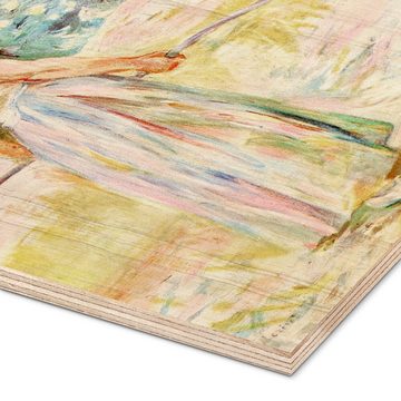 Posterlounge Holzbild Berthe Morisot, Heuerin, Landhausstil Malerei