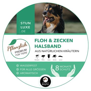 Stunluxe DogTec Zeckenhalsband Premium Floh- und Zeckenhalsband 8 Monate Schurz