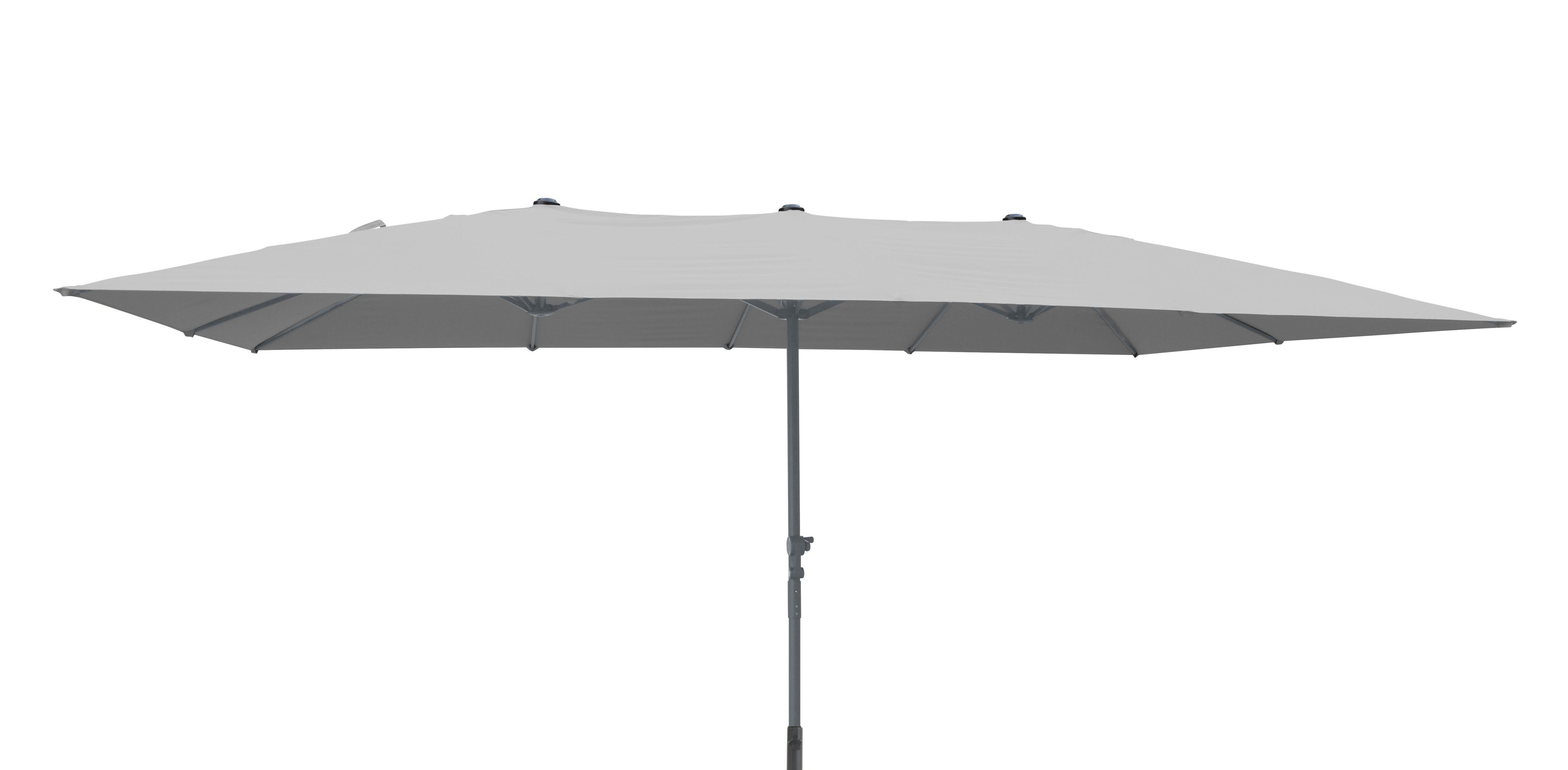 Leco Rechteckschirm Doppelsonnenschirm rechteckig, LxB: 460x460 cm, Ohne Schirmständer, 460 x 270 x 247 cm