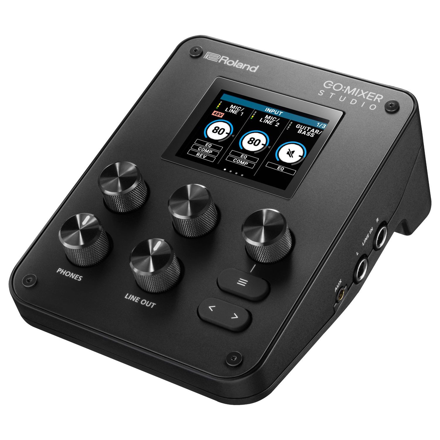 Roland Audio Roland Interface GO:Mixer Studio Audio-Mixer Digitales Aufnahmegerät (Audiomixer und mobiles USB-C-Interface)