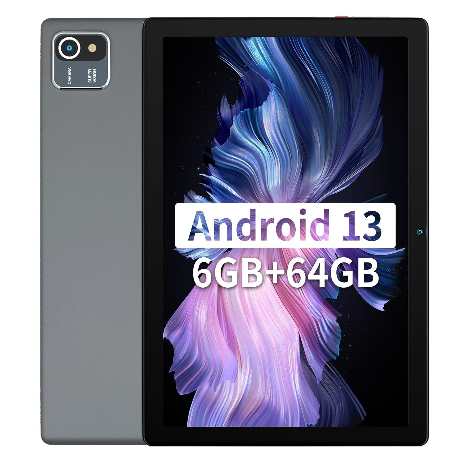 BUFO 64G Tablet 5000Mah 1280*800 Tablet (10,1", 64 GB, Android 13, hohe Auflösung,Dual-Kamera)