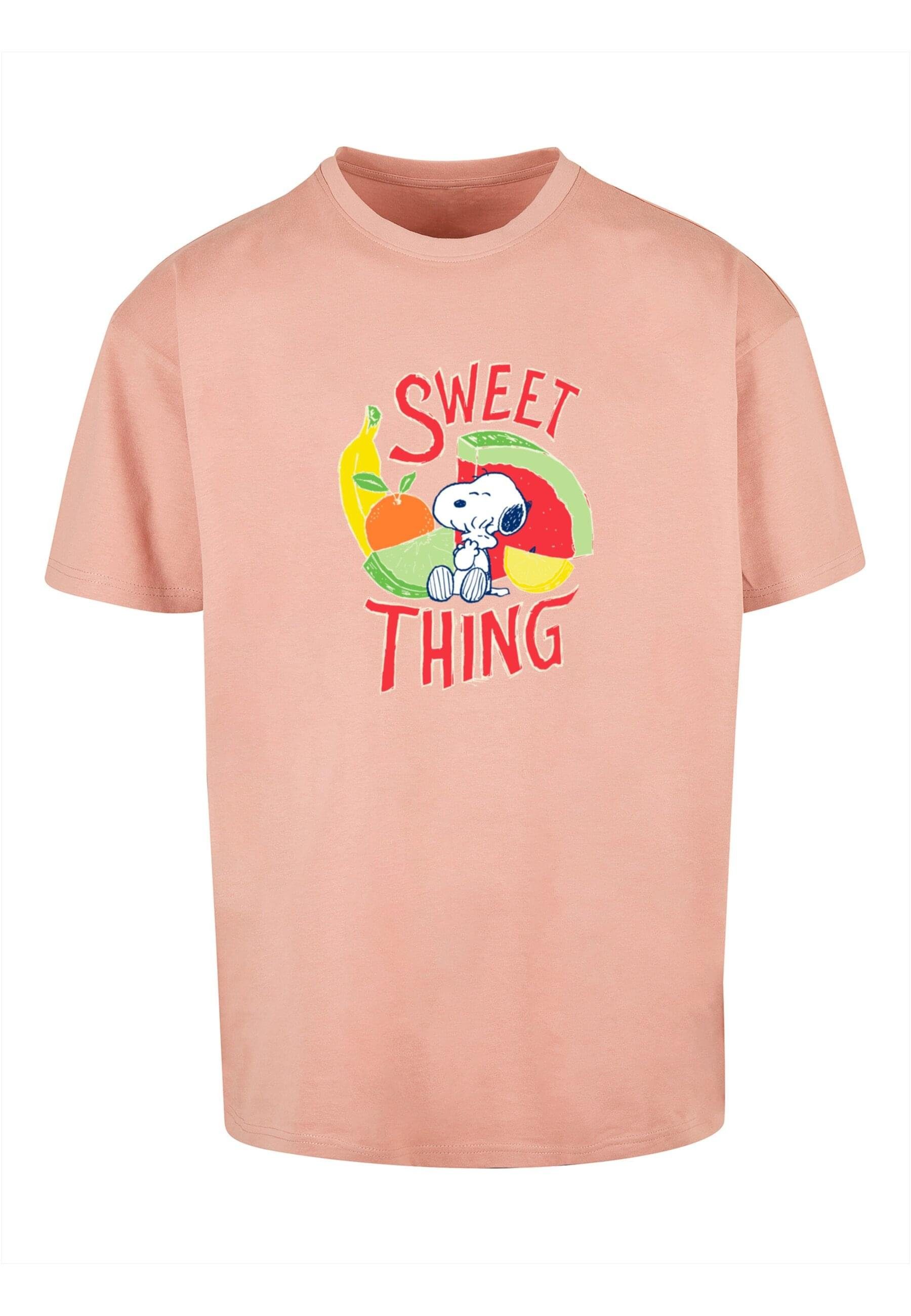 Merchcode T-Shirt Herren - (1-tlg) Peanuts Sweet Ladies amber Heavy thing Oversize Tee