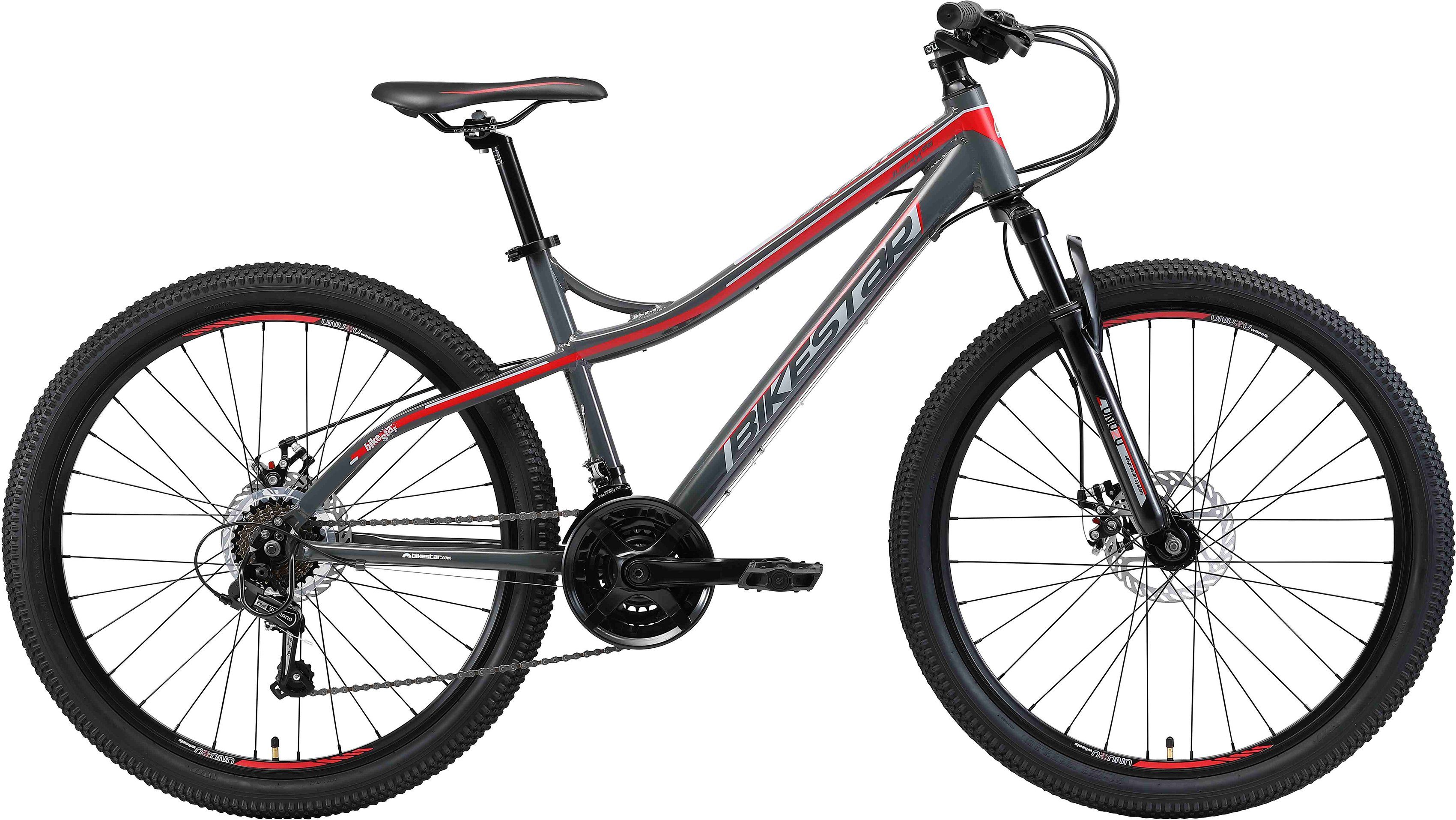 Bikestar Mountainbike, 21 Gang Shimano RD-TY300 Schaltwerk, Kettenschaltung