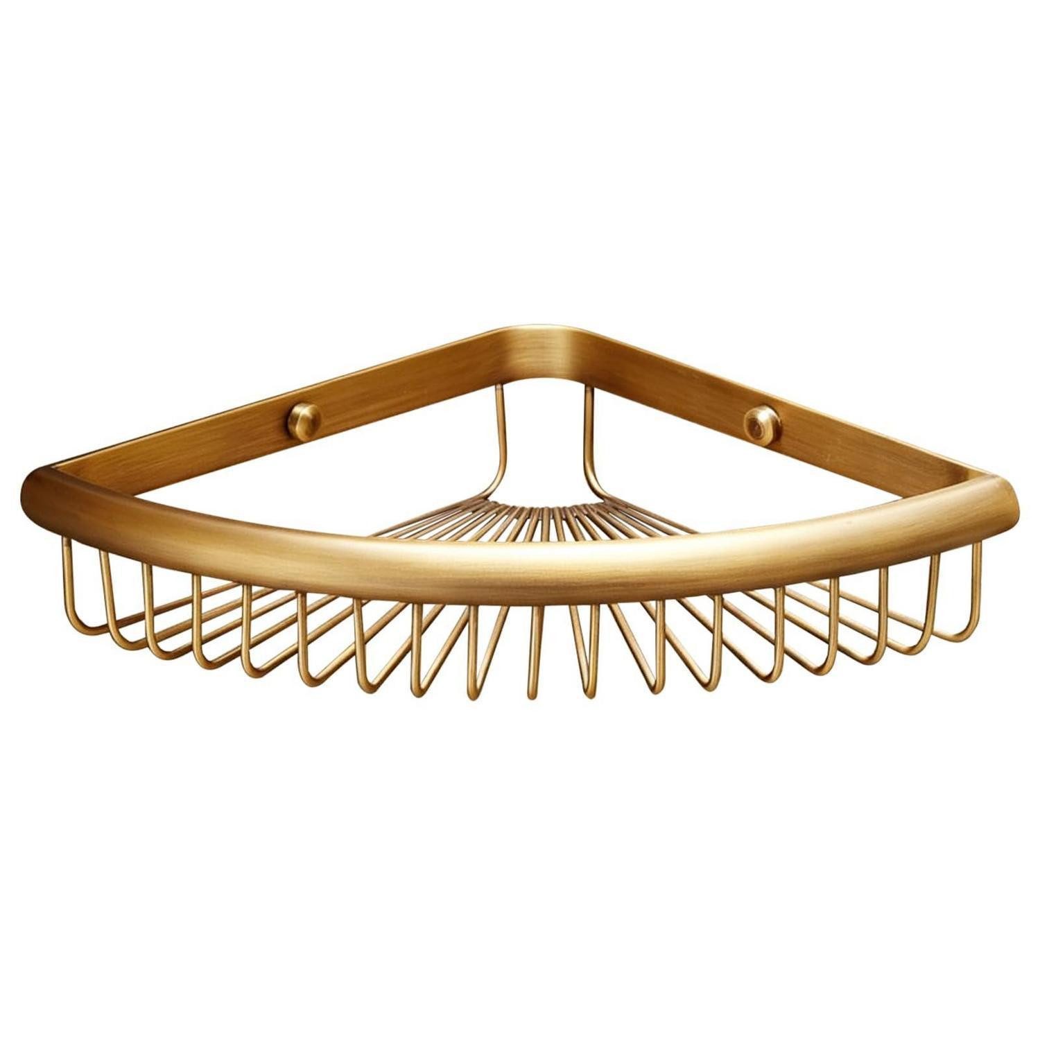 LuxusKollektion Eckregal Eckablage Messing 21,5x21,5cm Antik, 1-tlg.