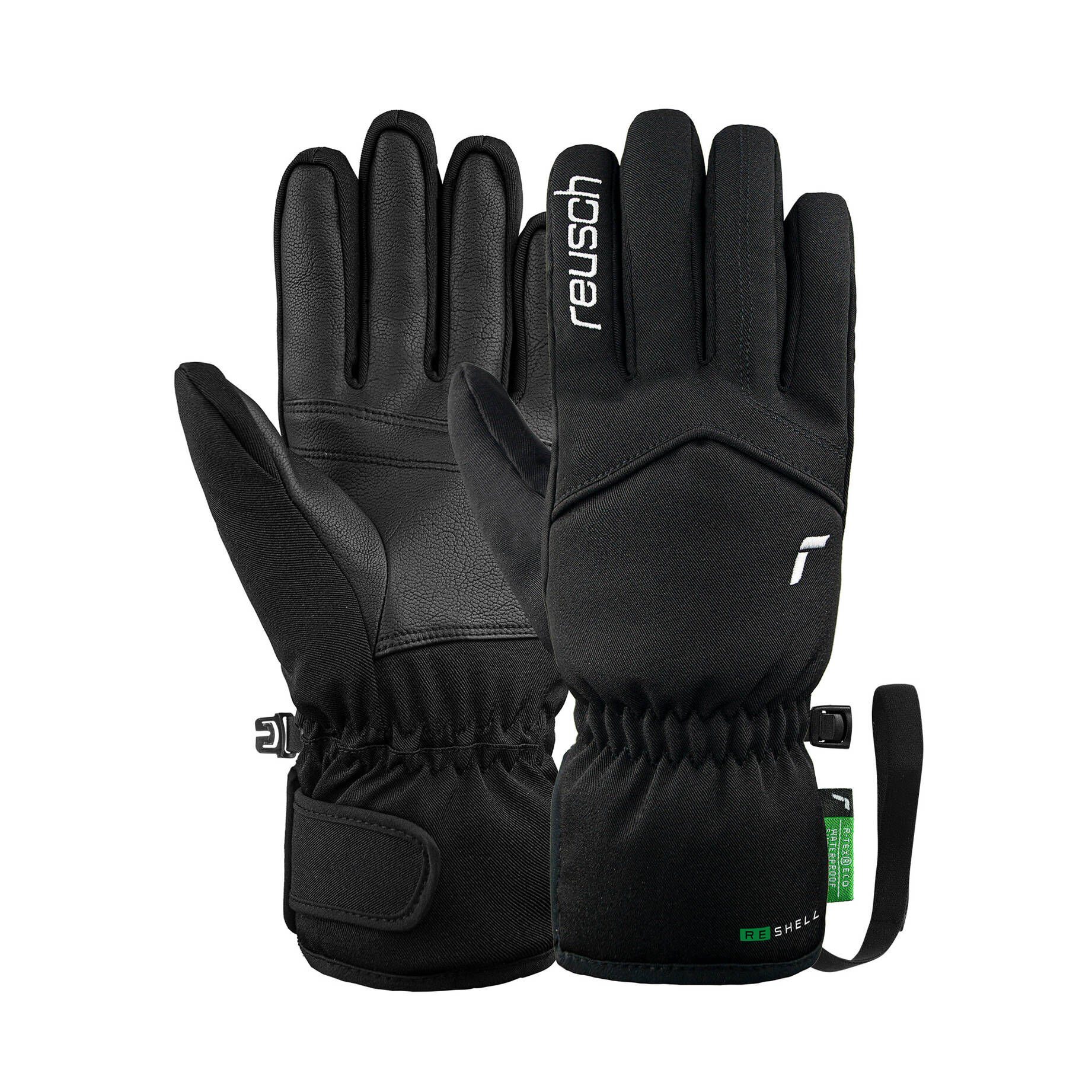 9% ECO, Obermaterial: Skihandschuhe Damen 2% Material: Elasthan Polyurethan, Polyester, Reusch 89% R-TEX EDEN Skihandschuhe