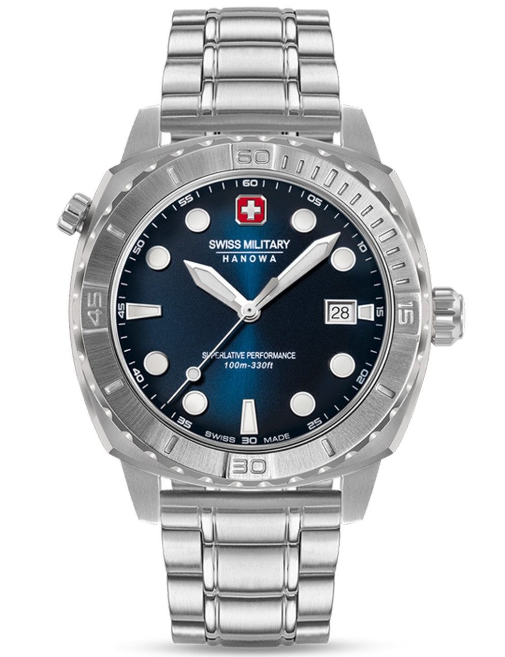 Quarzuhr Swiss Military Hanowa SMWGH0004001-SET Herrenuhr Phoenix 43mm 10ATM Swiss Military Hanowa SMWGH0004001-SET Herrenuhr Phoenix 43mm 10ATM