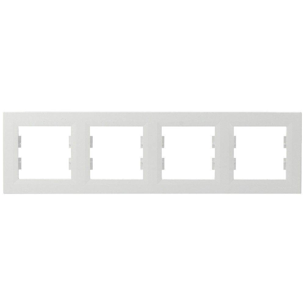 SCHNEIDER Schalter Schneider Electric Rahmen Asfora Weiß (RAL 9003) EPH5800421D 1 St.