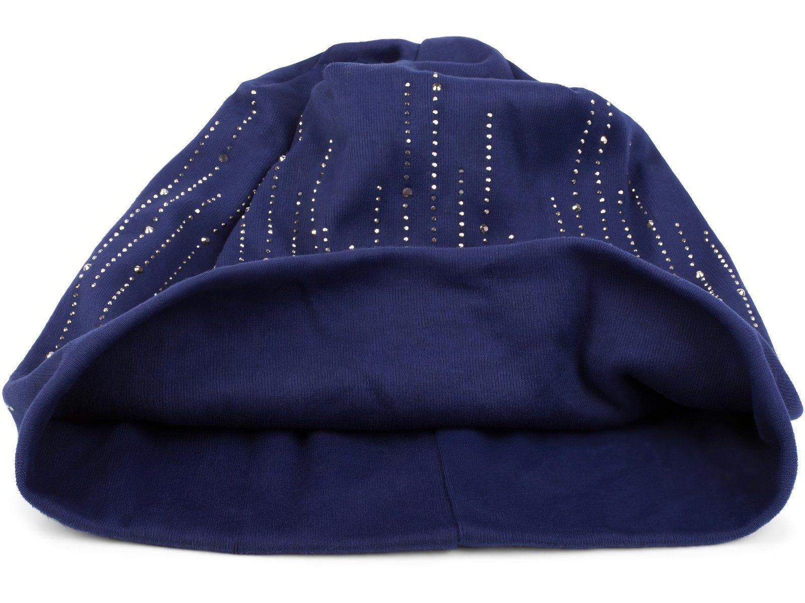styleBREAKER Beanie Beanie mit Strass Streifen (1-St)
