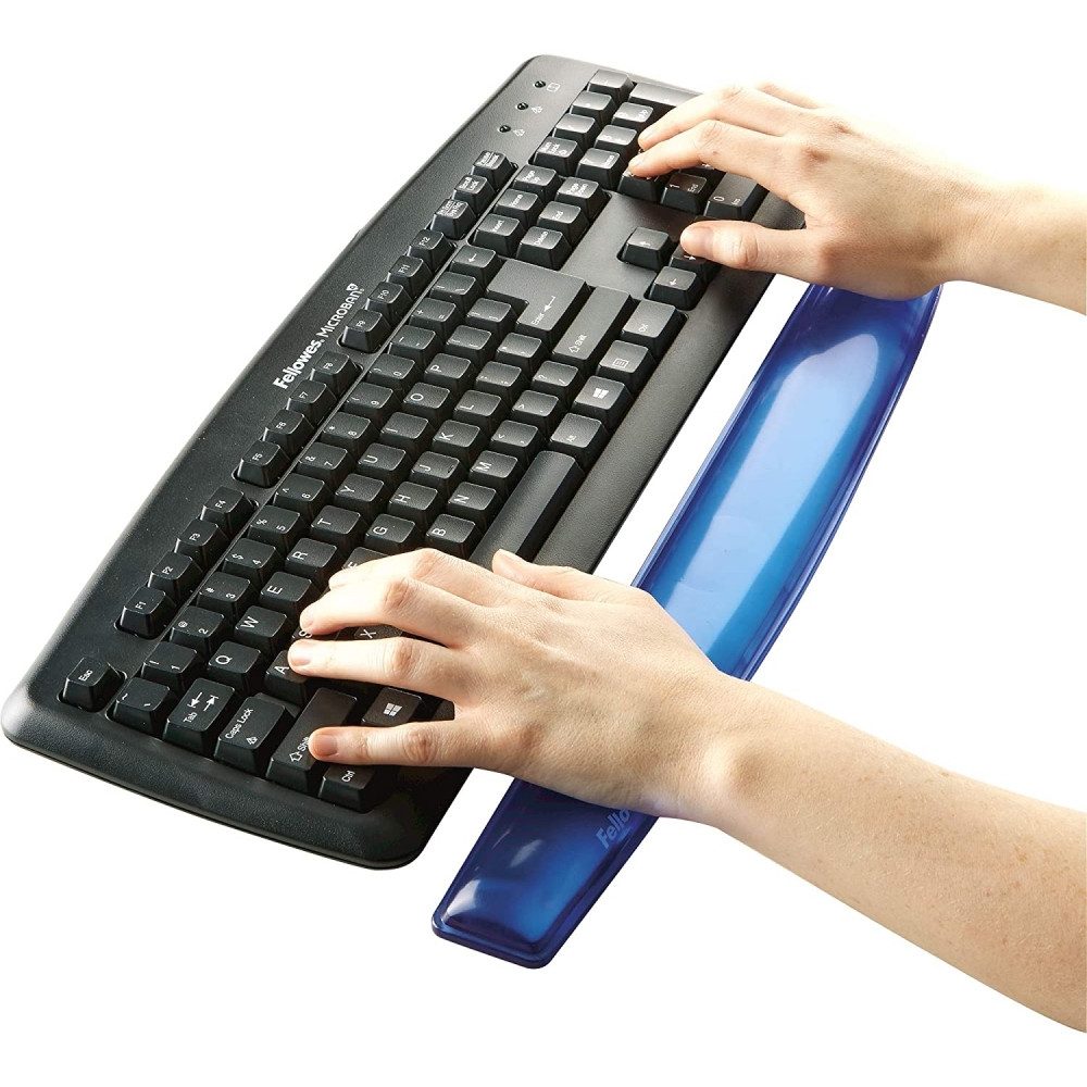 Tastatur-Handballenauflage Fellowes Crystal Handgelenkauflage, blau - Handballenauflage
