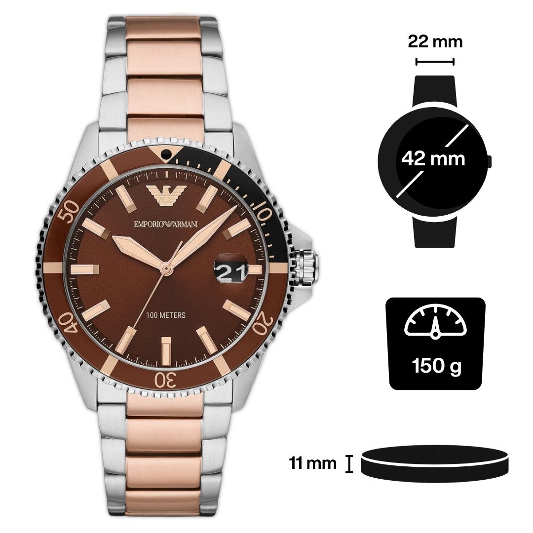 Emporio Armani Quarzuhr Emporio Armani Chronograph AR11340
