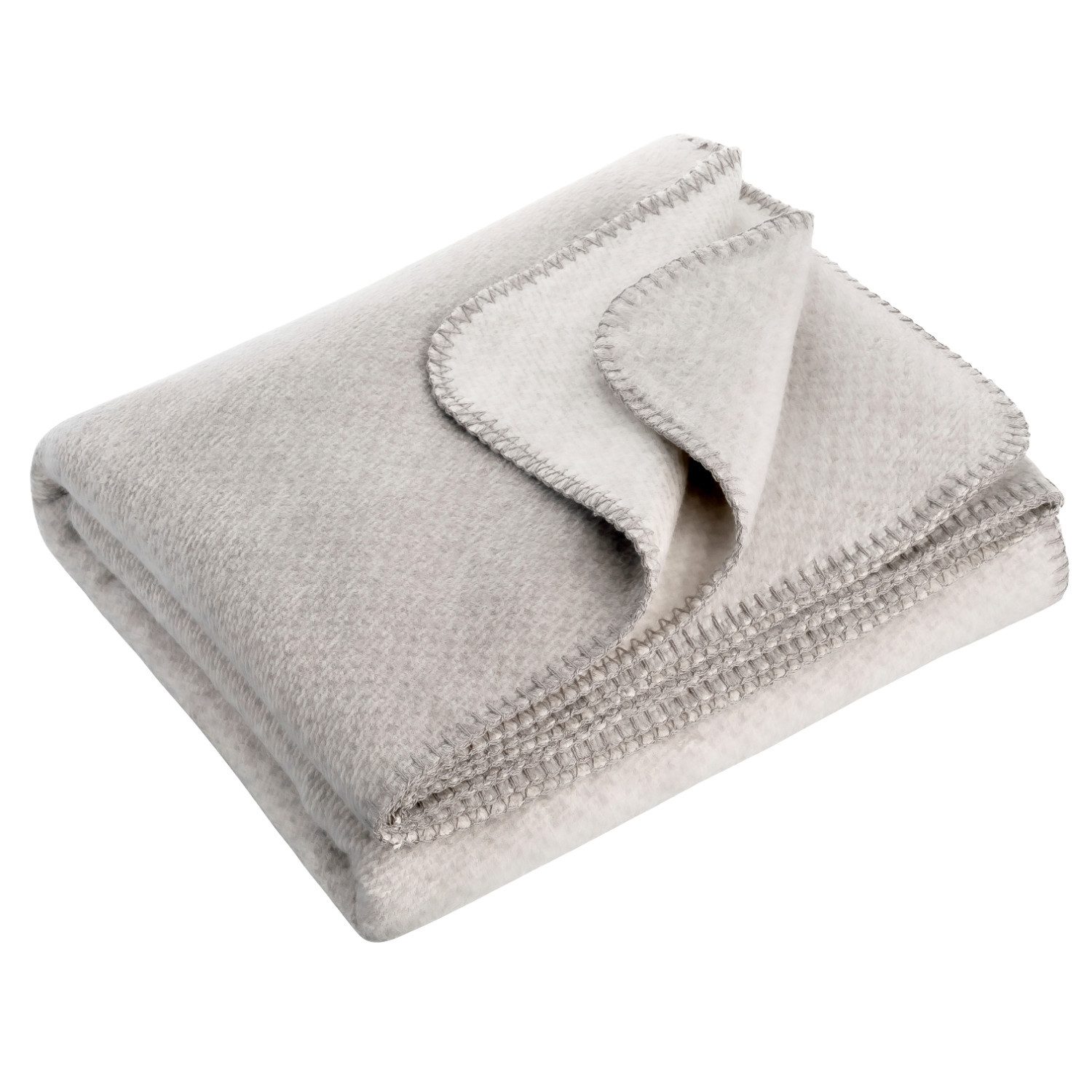 Wolldecke EMMA Premium Kuscheldecke aus 100% weicher Bio-Baumwolle in 7 Far günstig online kaufen