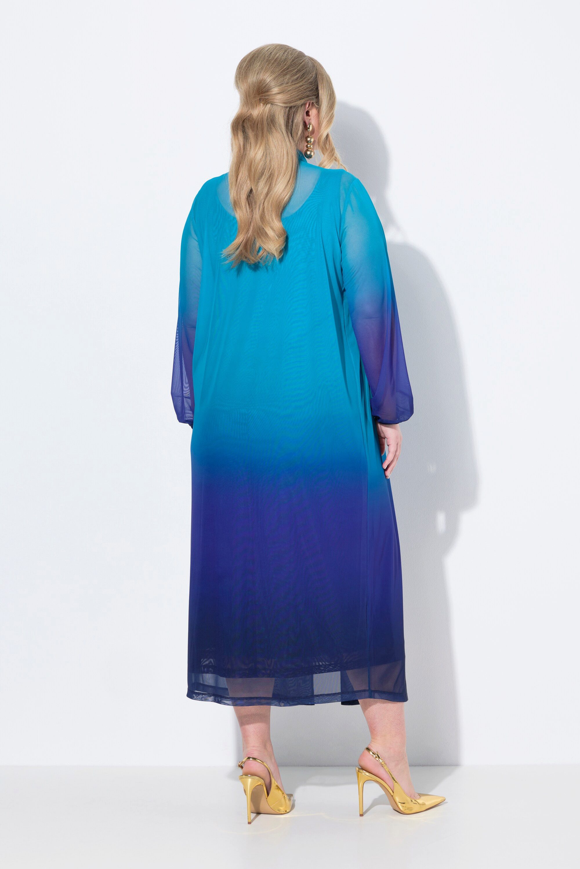 MIAMODA Sommerjacke Jacke gerade Passform Mesh mit Farbverlauf