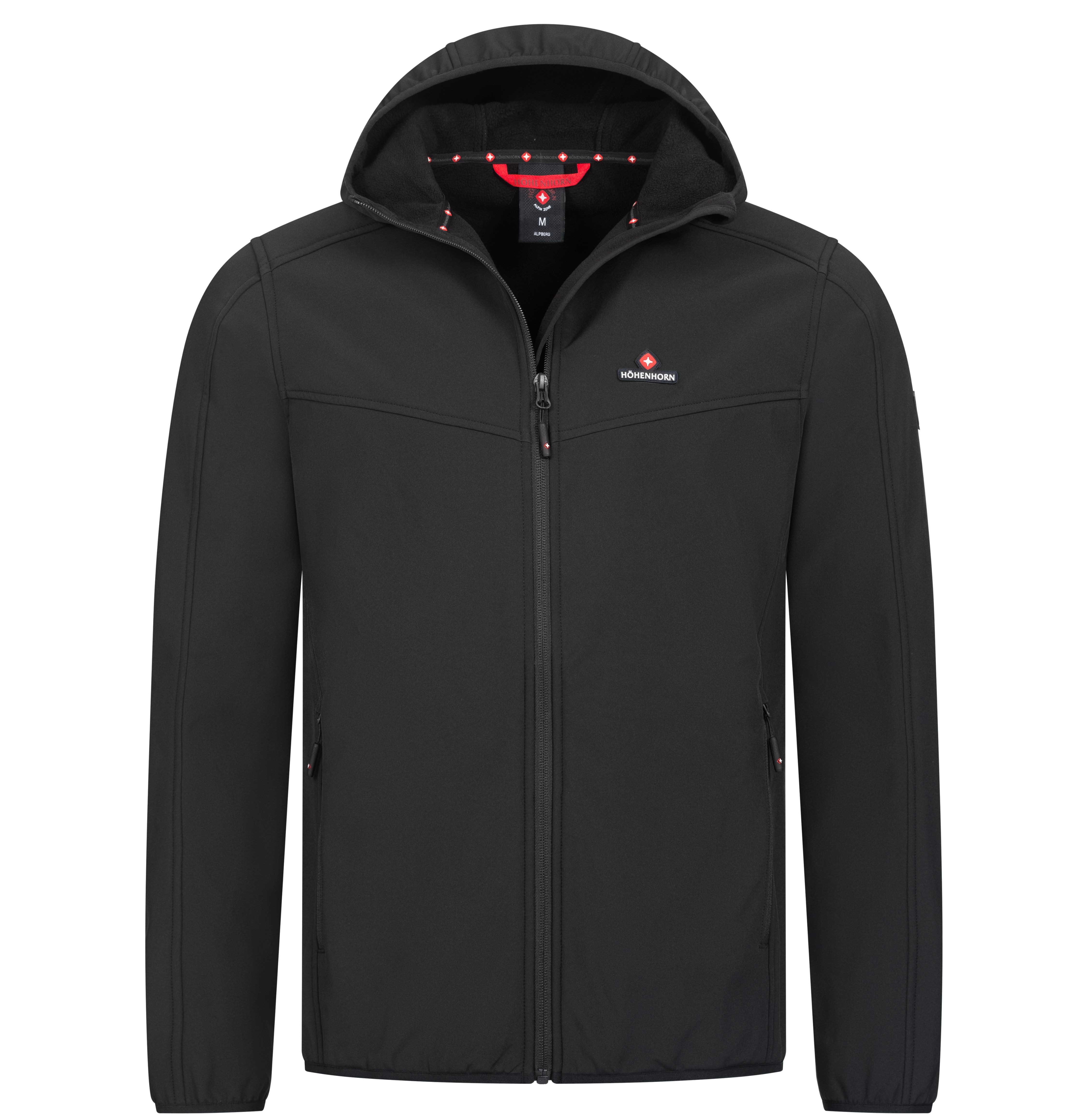 Softshelljacke Alpberg Herren leichte Jacke für Männer Outdoor Übergangsjacke