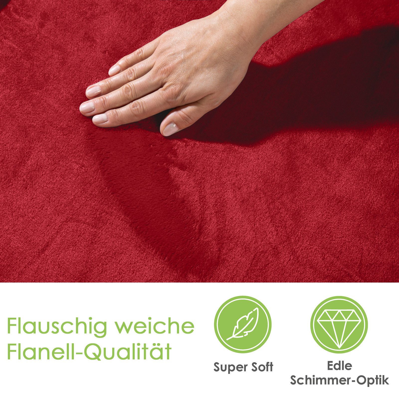 Wohndecke Premium Super Soft Flanell Kuscheldecke Sofadecke, heimtexland, s günstig online kaufen