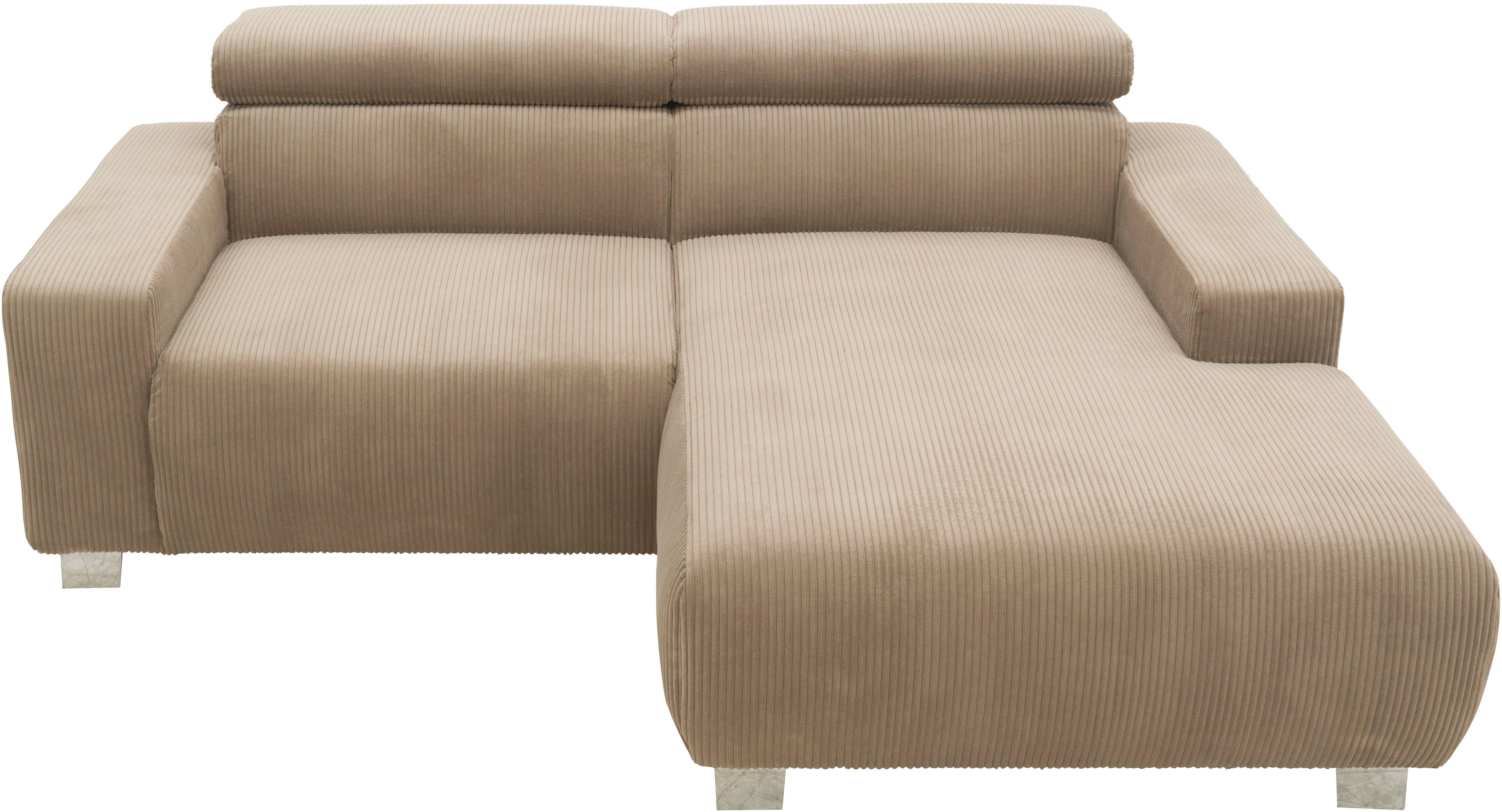 DOMO collection Ecksofa 100030 inkl. Kopfteilverstellung, guter Sitzkomfort günstig online kaufen
