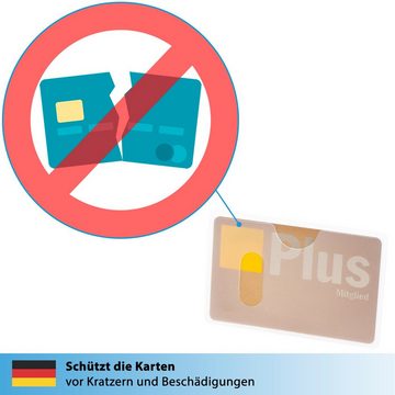 valonic Etui valonic EC Scheckkarte Schutzhülle - 6 Stück mit Längseinschub