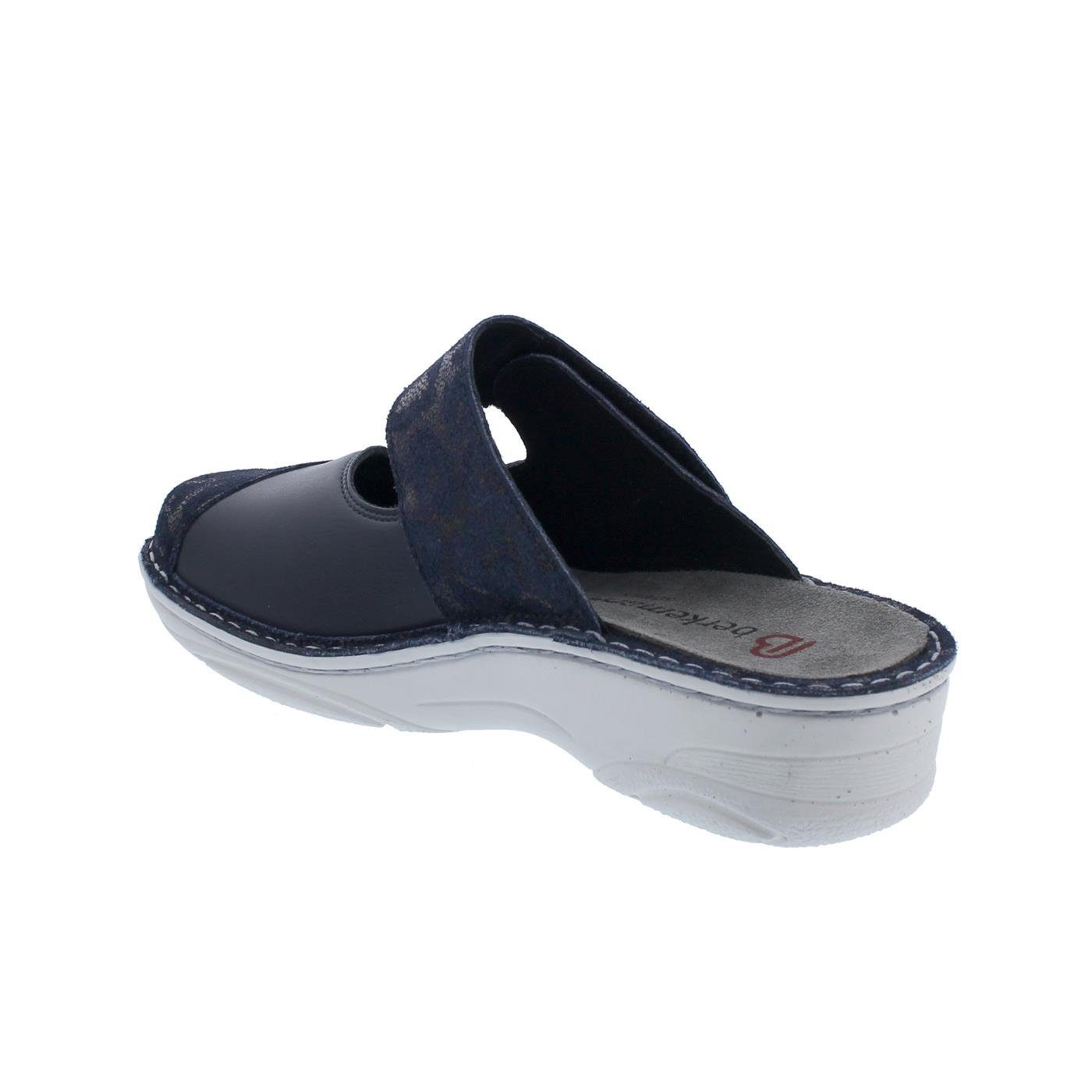 BERKEMANN Berkemann Heliane Clog, blau / bianco, Panth Leder / Stretch, Wechself Clog