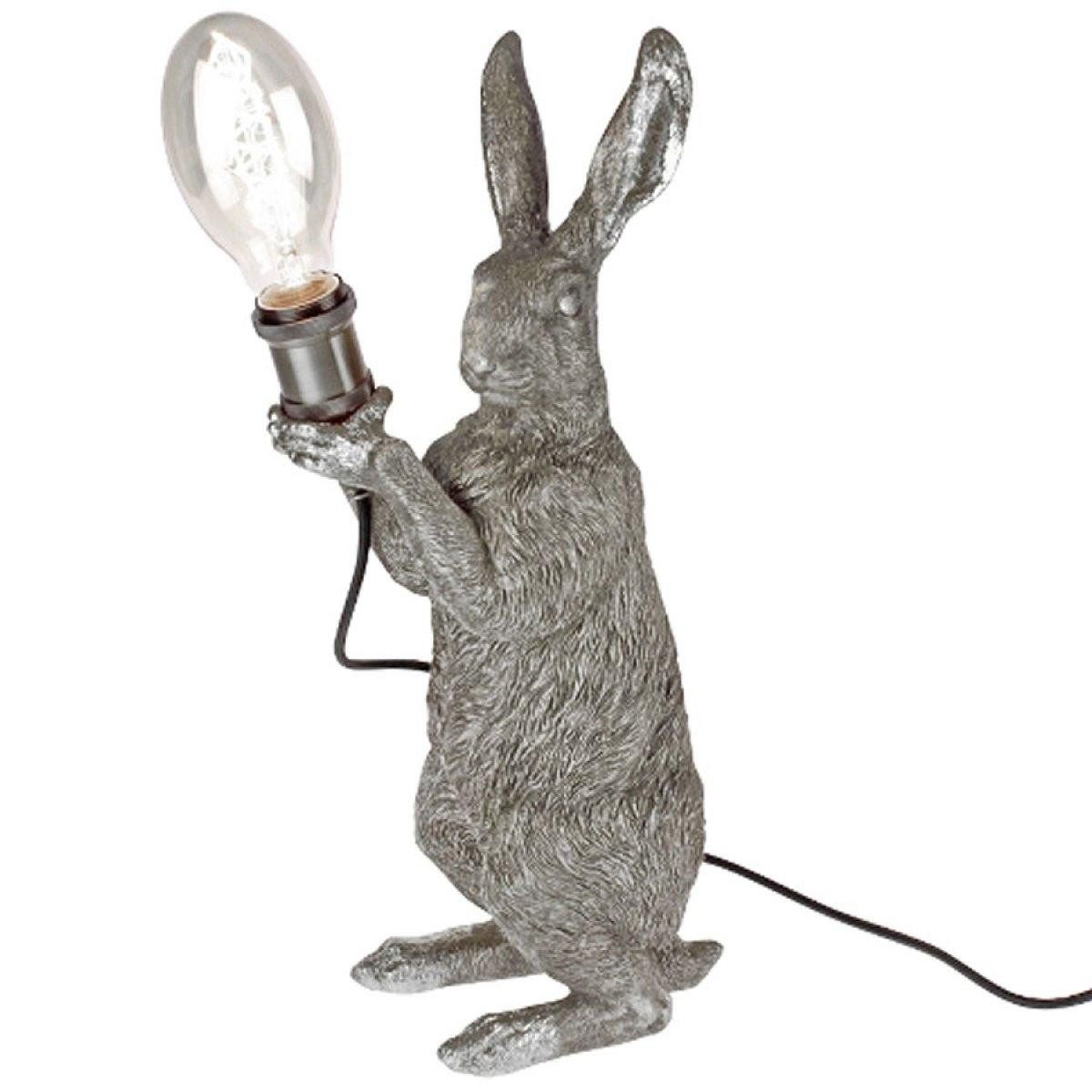 Werner Voß Osterhase Tischleuchte Hase Meister Lampe Silber