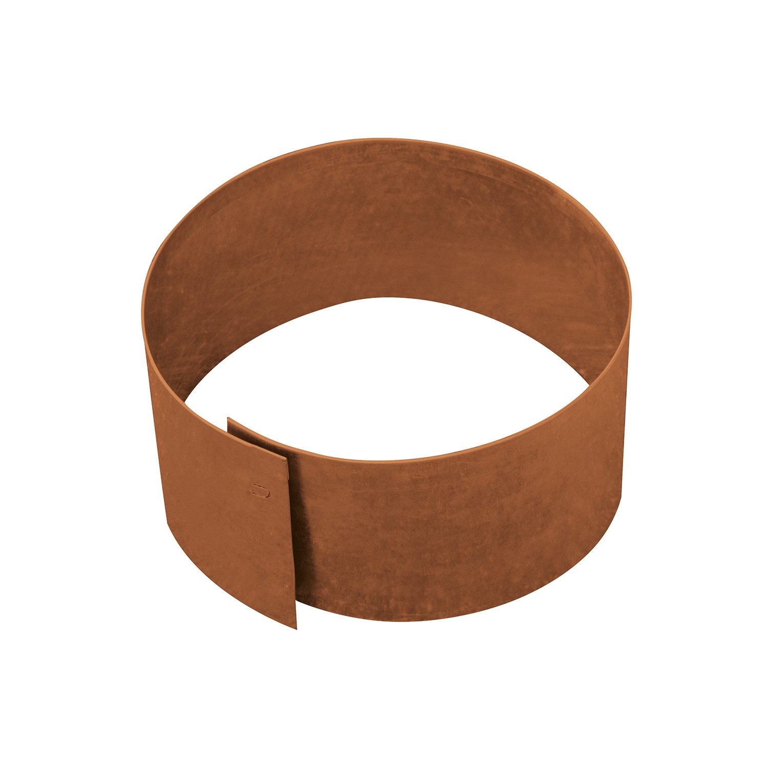 Bellissa Rasenkante Kreis Ø30 cm Höhe 13 cm corten Baumring Beeteinfassung, Lieferzustand blank