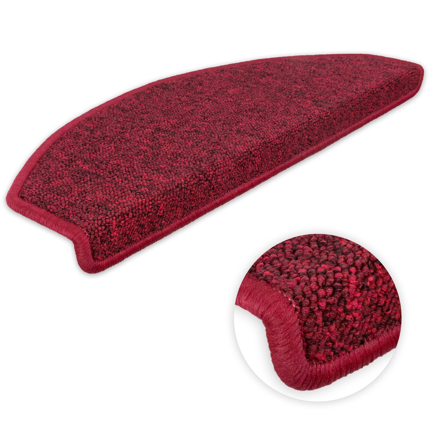 Metzker® Stufenmatte Stufenmatten Imago Halbrund Bordeaux günstig online kaufen