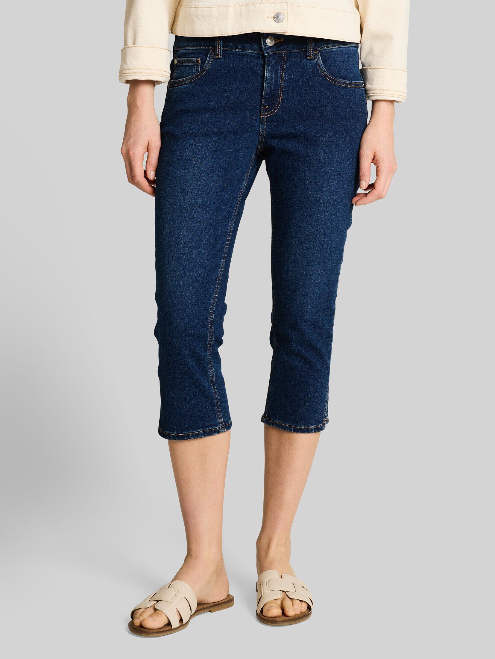 TOM TAILOR Denim Caprijeans Jeanshosen TTJONA SKINNY Capri Jeans