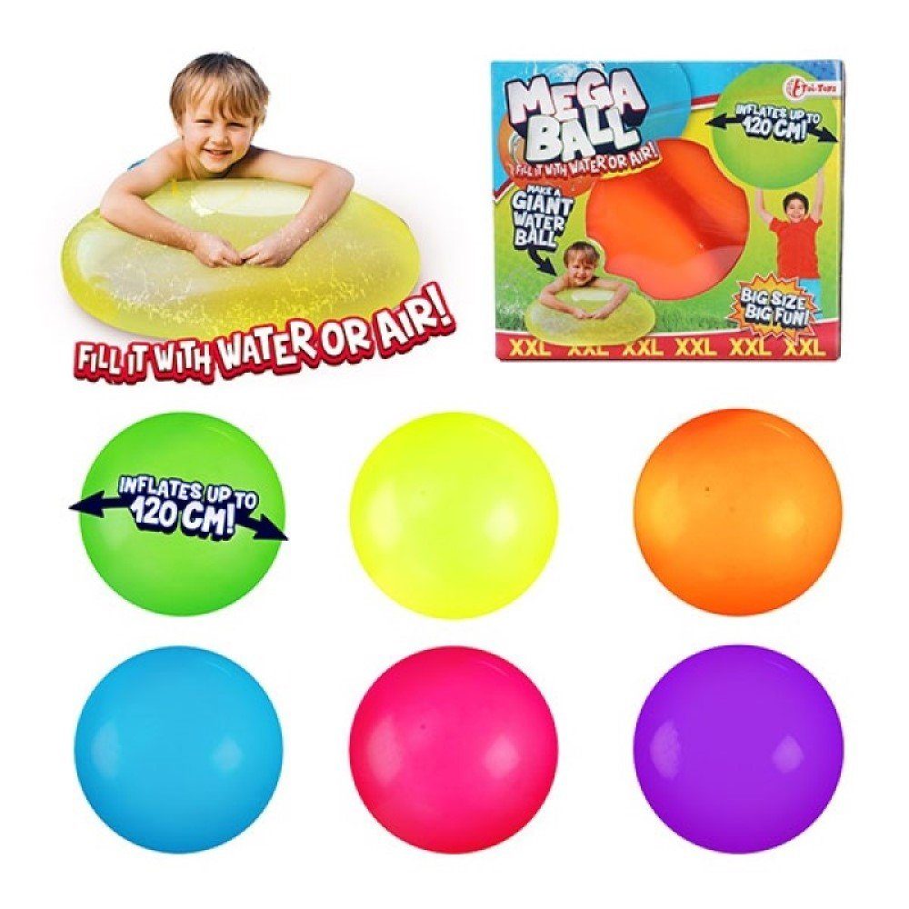 Toi-Toys Spielball Mega XXL Ball -Kracher mit Wasser max.120cm