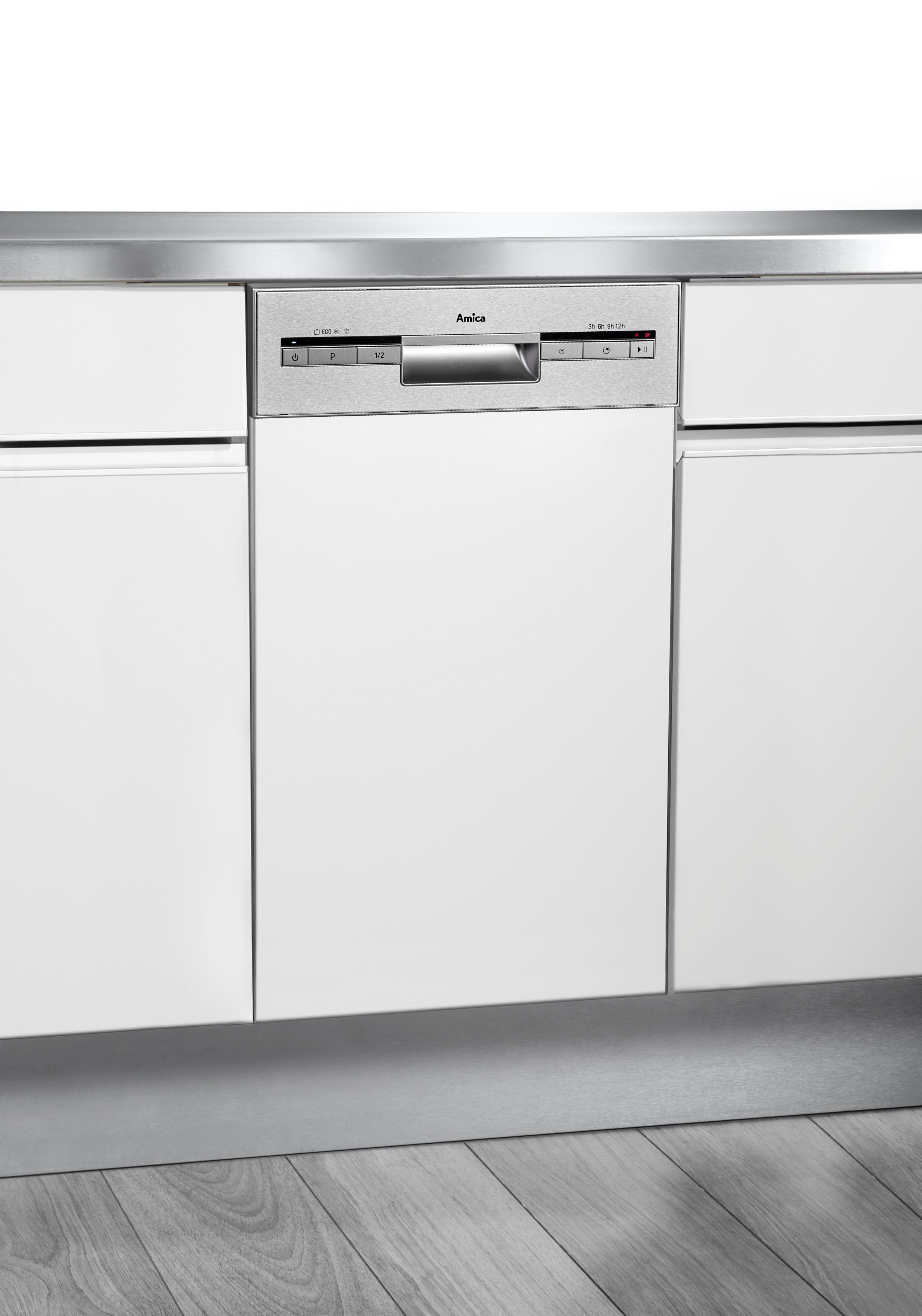 Amica vollintegrierbarer Geschirrspüler EGSP 569 900 E, 9 Maßgedecke