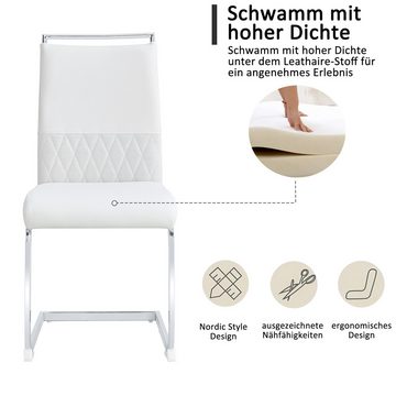 Gotagee Bürostuhl Bürostuhl Moderne Stuhlset Esszimmerstühle Hoher Rücken Beistellstuhl